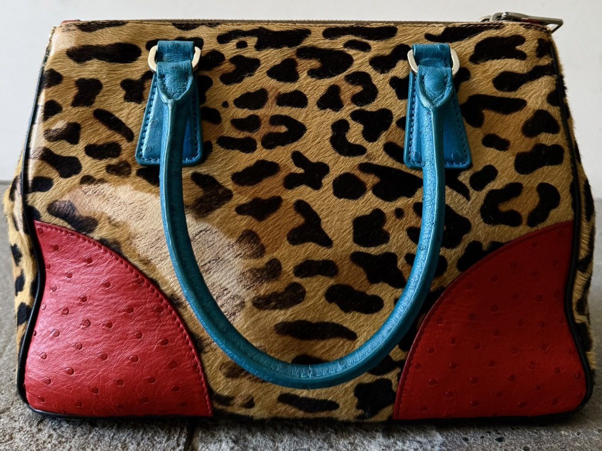 Prada Rare Prada - Galleria - Ostrich Cavallino - Hand bag Size ONE SIZE - 10 Thumbnail
