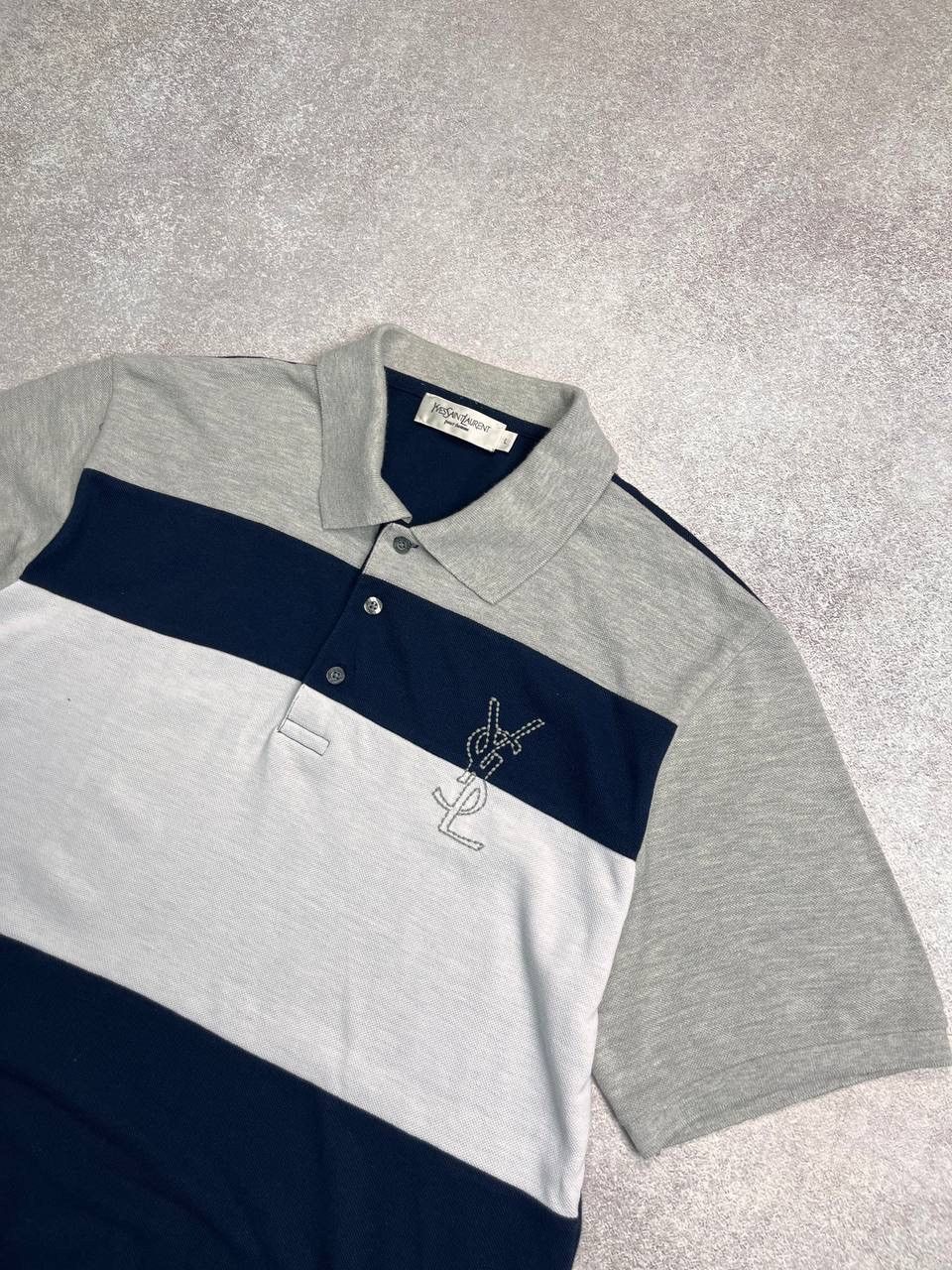 Other Vintage YSL Yves Saint Laurent Big Logo Polo Shirt Y2K L Size US L / EU 52-54 / 3 - 2 Thumbnail