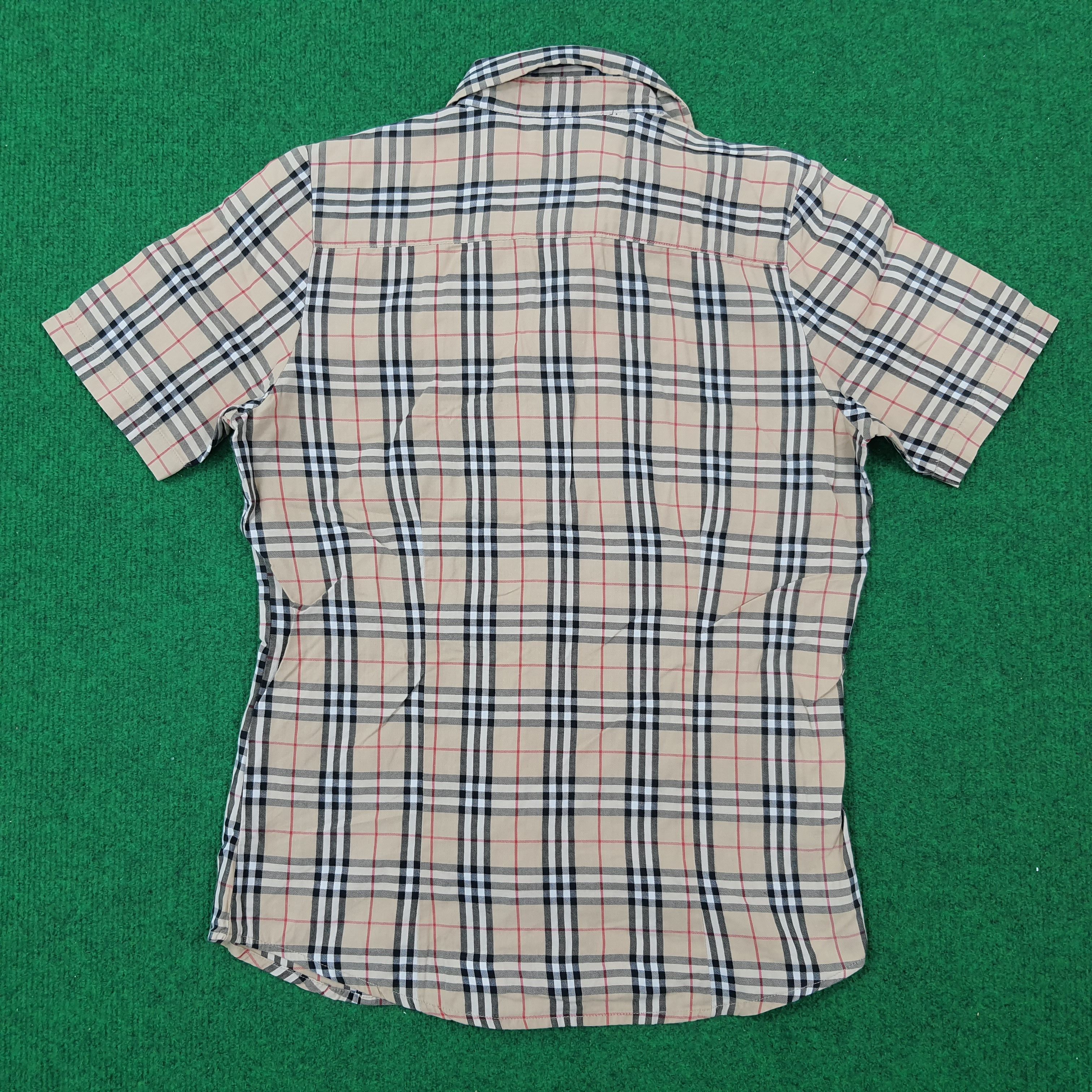 Burberry × Vintage Vintage Burberry Nova Check Designer Button Up Shirt C196N64 Size XS / US 0-2 / IT 36-38 - 3 Thumbnail