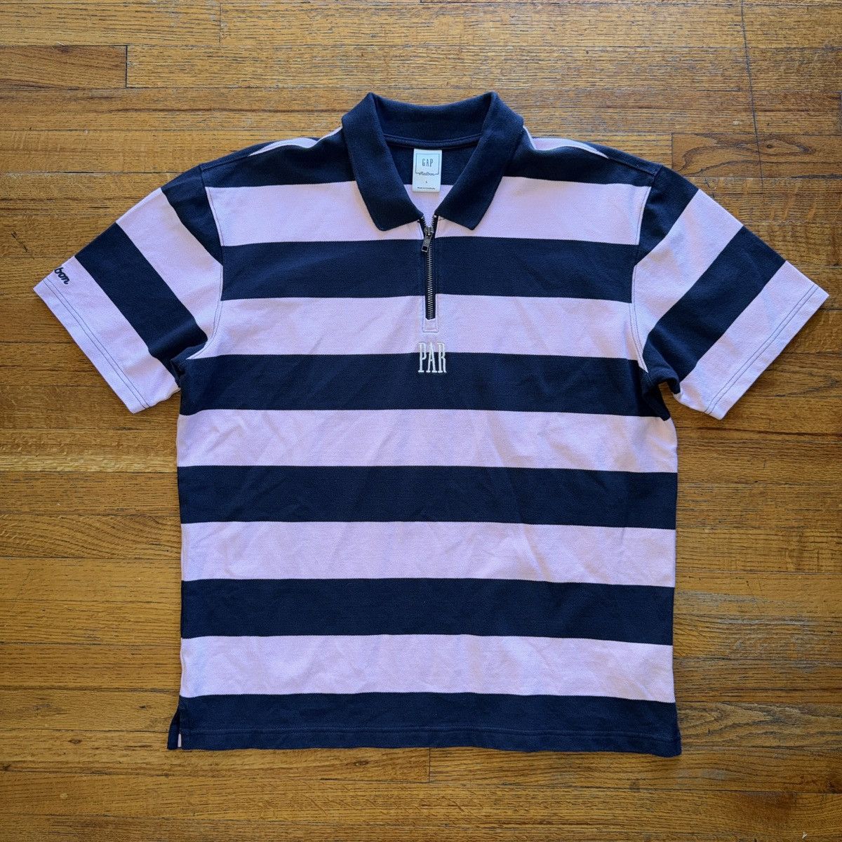 Gap Gap x Malbon Mens Golf Quarter Zip Preppy Polo Size US L / EU 52-54 / 3 - 2 Thumbnail