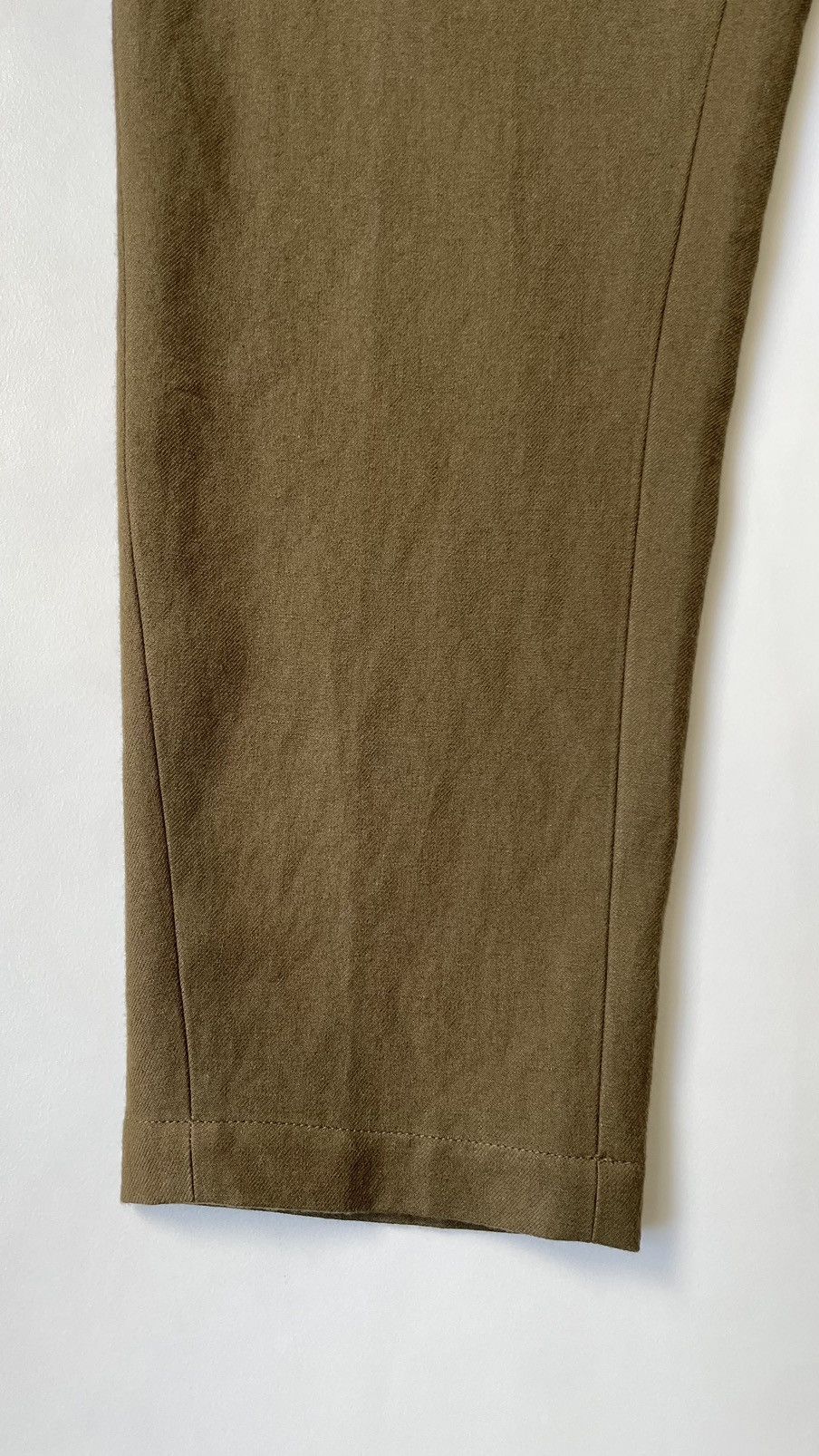 Ann Demeulemeester Moss Green Wool Utility Trousers Size US 36 / EU 52 - 9 Thumbnail