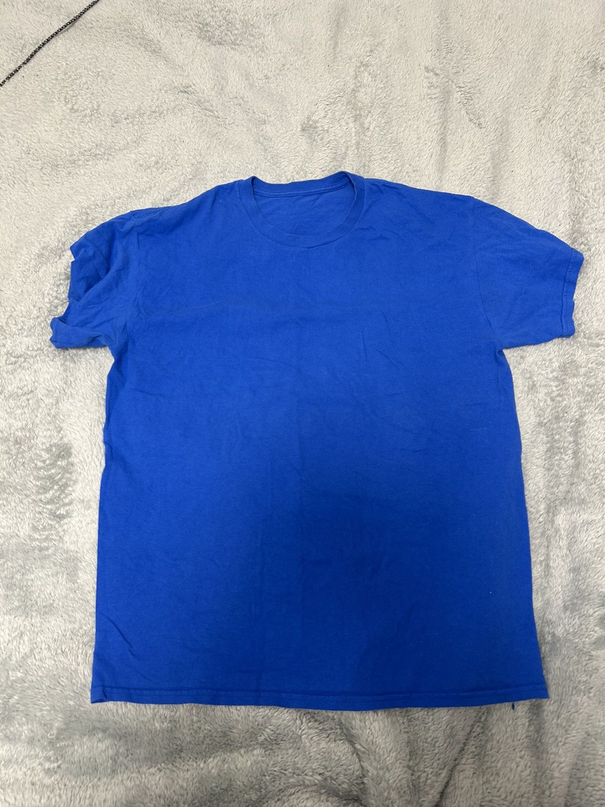 Vintage Plain Blue T-Shirt Size US M / EU 48-50 / 2 - 1 Thumbnail