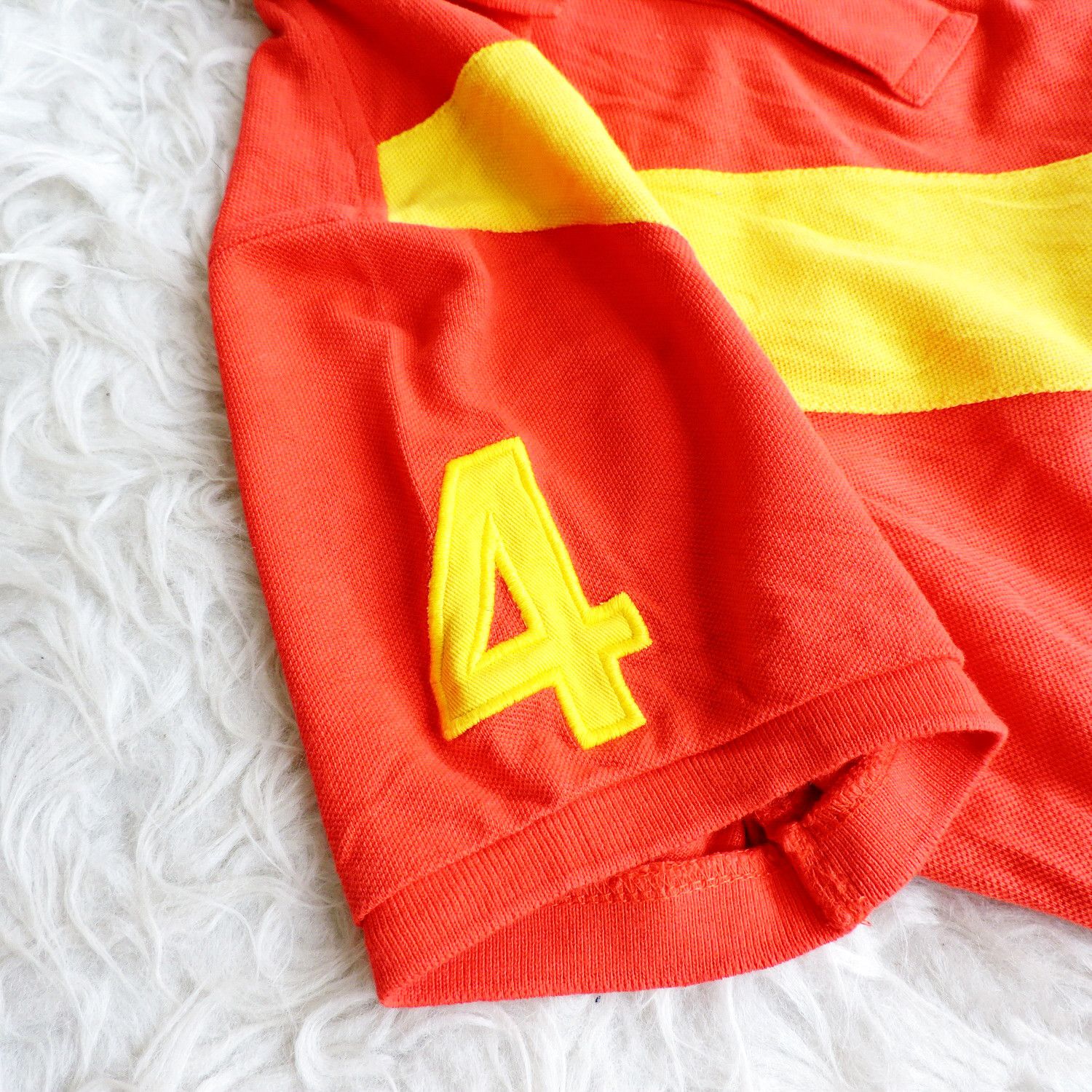Polo Ralph Lauren RALPH LAUREN THE SKINNY POLO 'NUMBER 4' POLO SHIRT Size L / US 10 / IT 46 - 12 Thumbnail