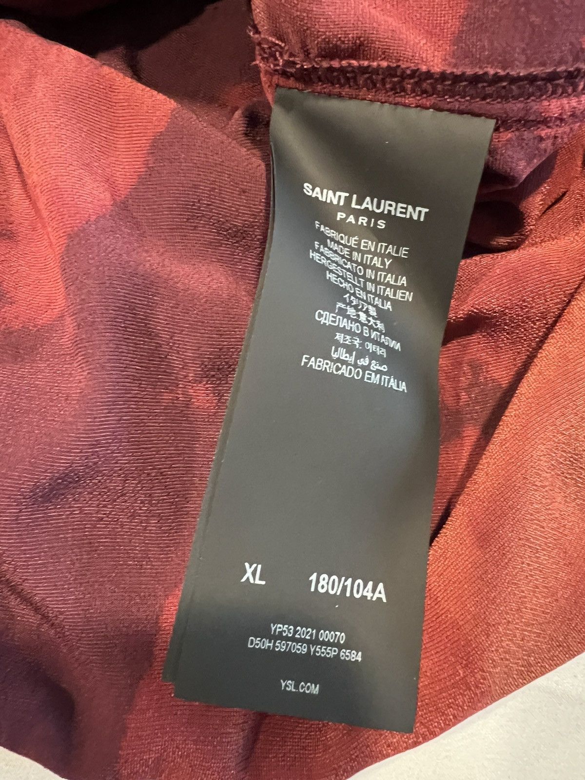 Saint Laurent Paris Saint Laurent men’s Devore velvet shirt. XL. $1350 Size US XL / EU 56 / 4 - 10 Thumbnail