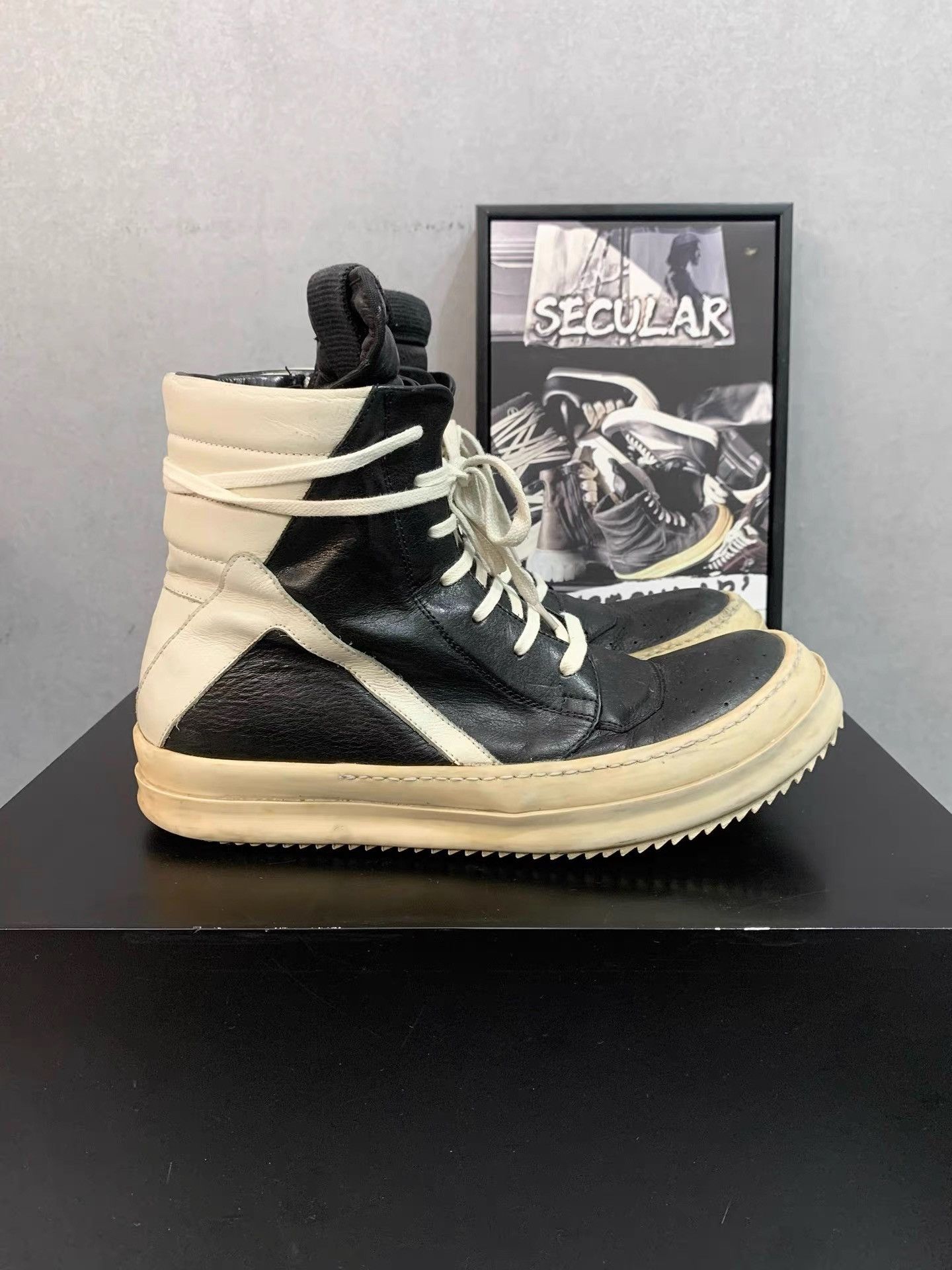Rick Owens Rick Owens 10SS Original Stapled Geobasket K34 Size US 10 / EU 43 - 3 Thumbnail