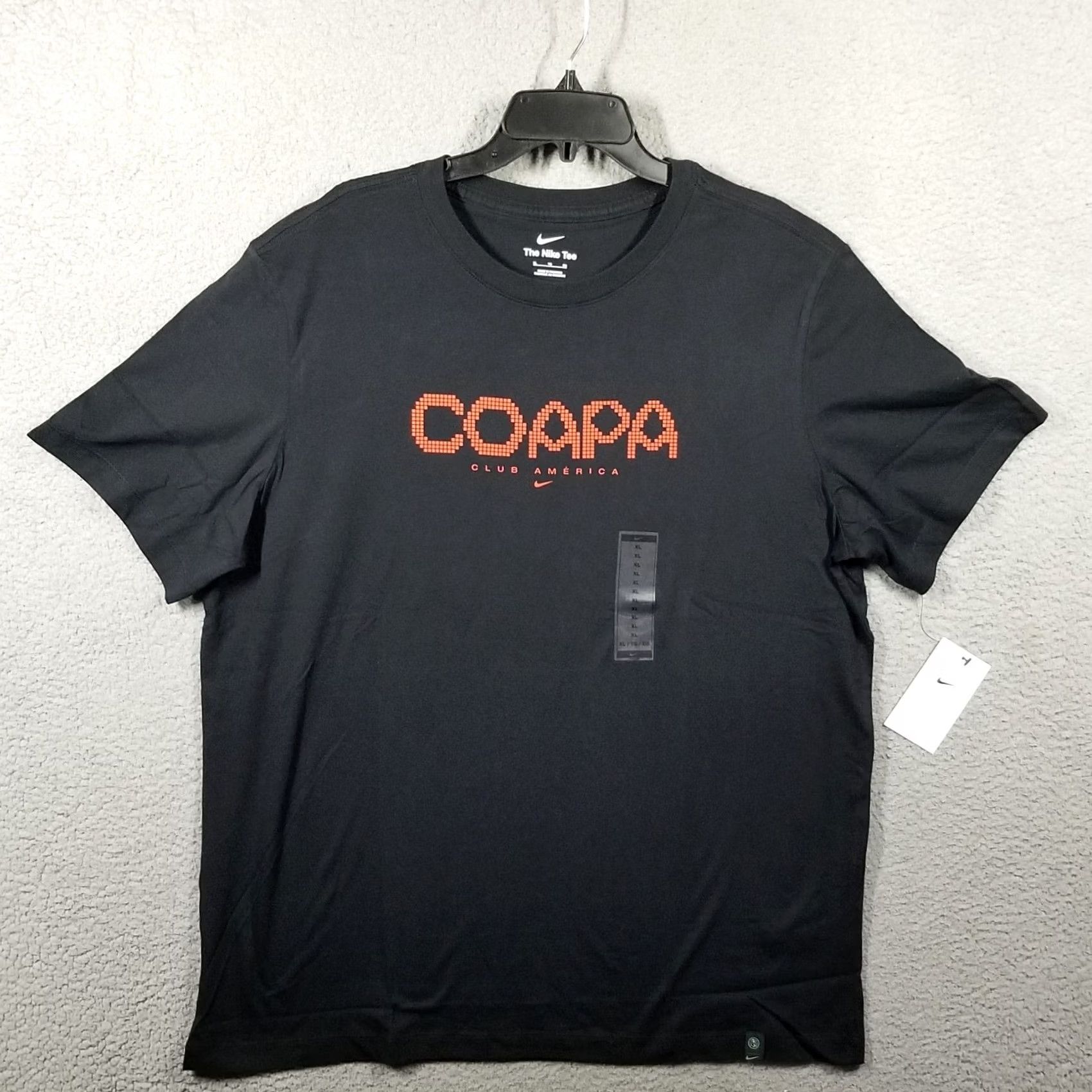 Nike Nike CA Shirt T-Shirt Men XL Black Crew Neck Short Sleeve The Nike Tee Football Soccer Activewear Geometric Pattern Vintage No Size US XL / EU 56 / 4 - 2 Thumbnail