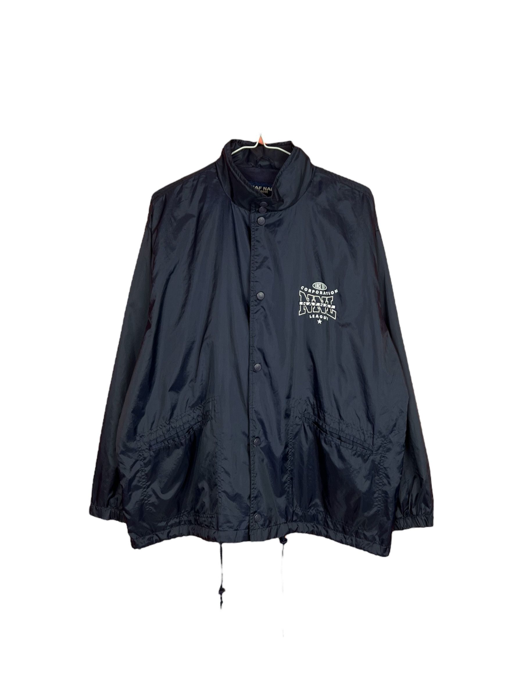 Japanese Brand Naf naf streetwear casual jacket hood big logo vintage Size US L / EU 52-54 / 3 - 1 Thumbnail