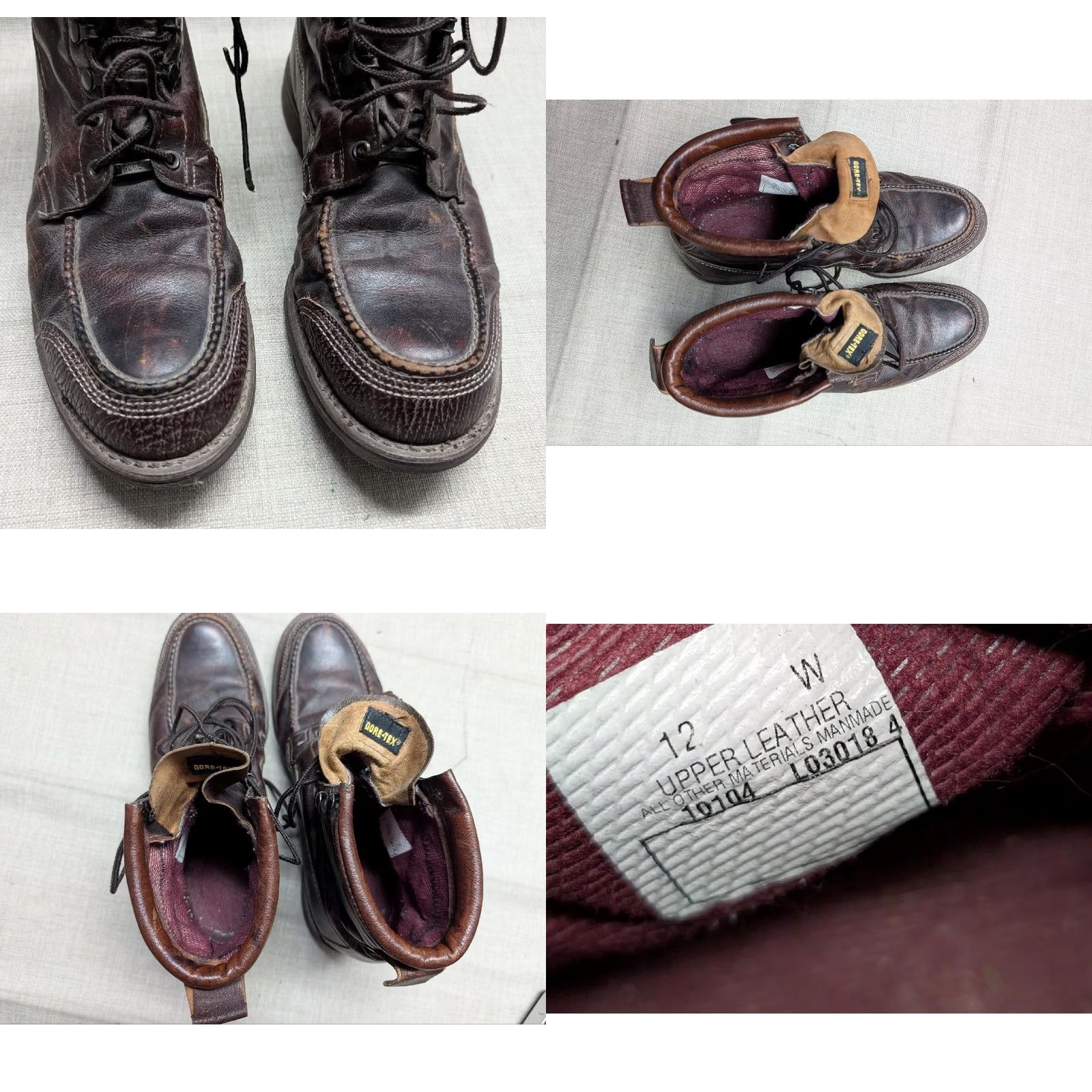 Vintage VINTAGE Browning hunting boot GORE-TEX brown leather 12 W safety toe Moc Toe Mens Boots Size US 12 / EU 45 - 8 Thumbnail