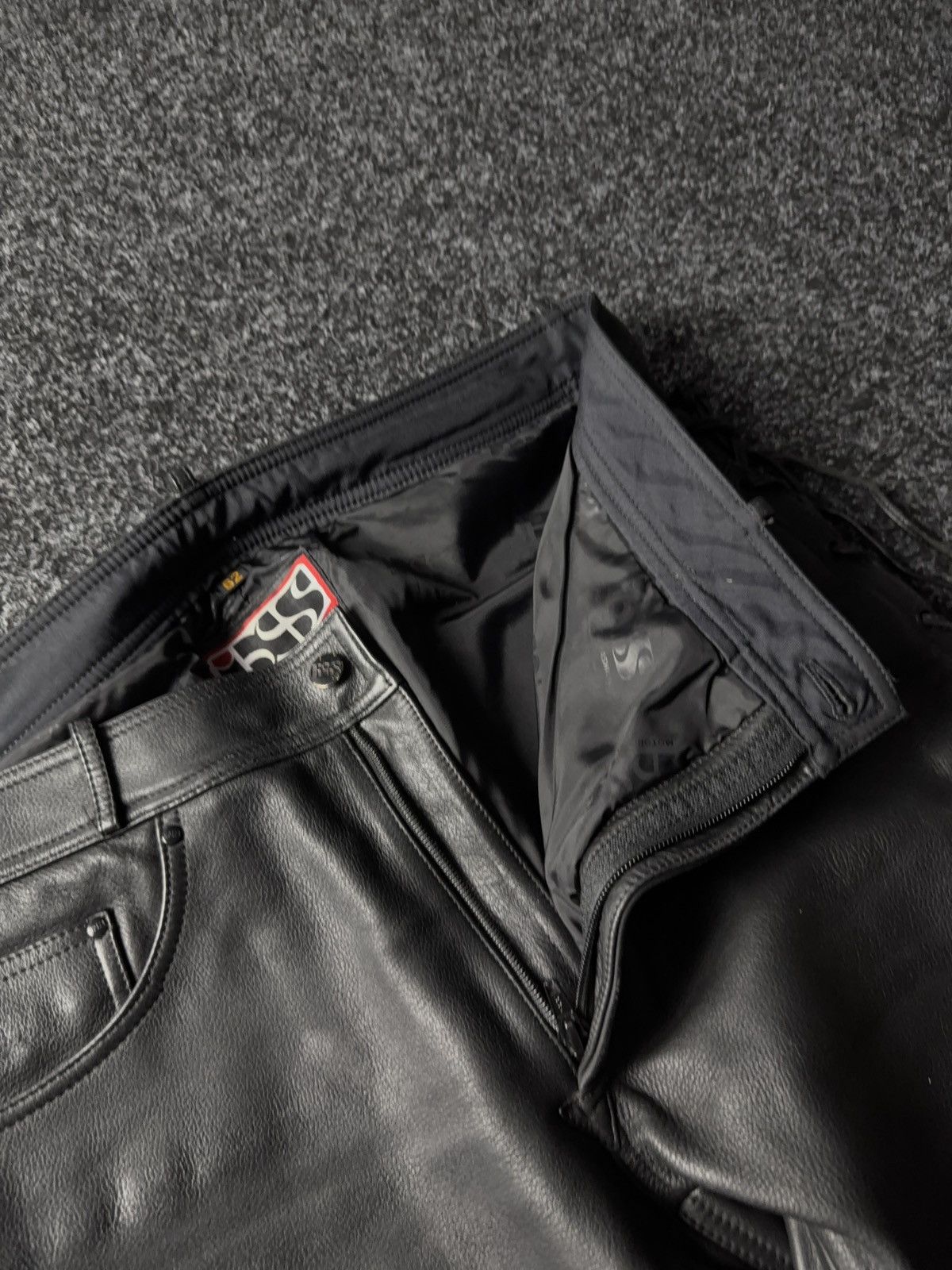 Leather Y2K Vintage Leather Pants Opium Style Alt Biker USA Rare Size US 37 - 7 Thumbnail