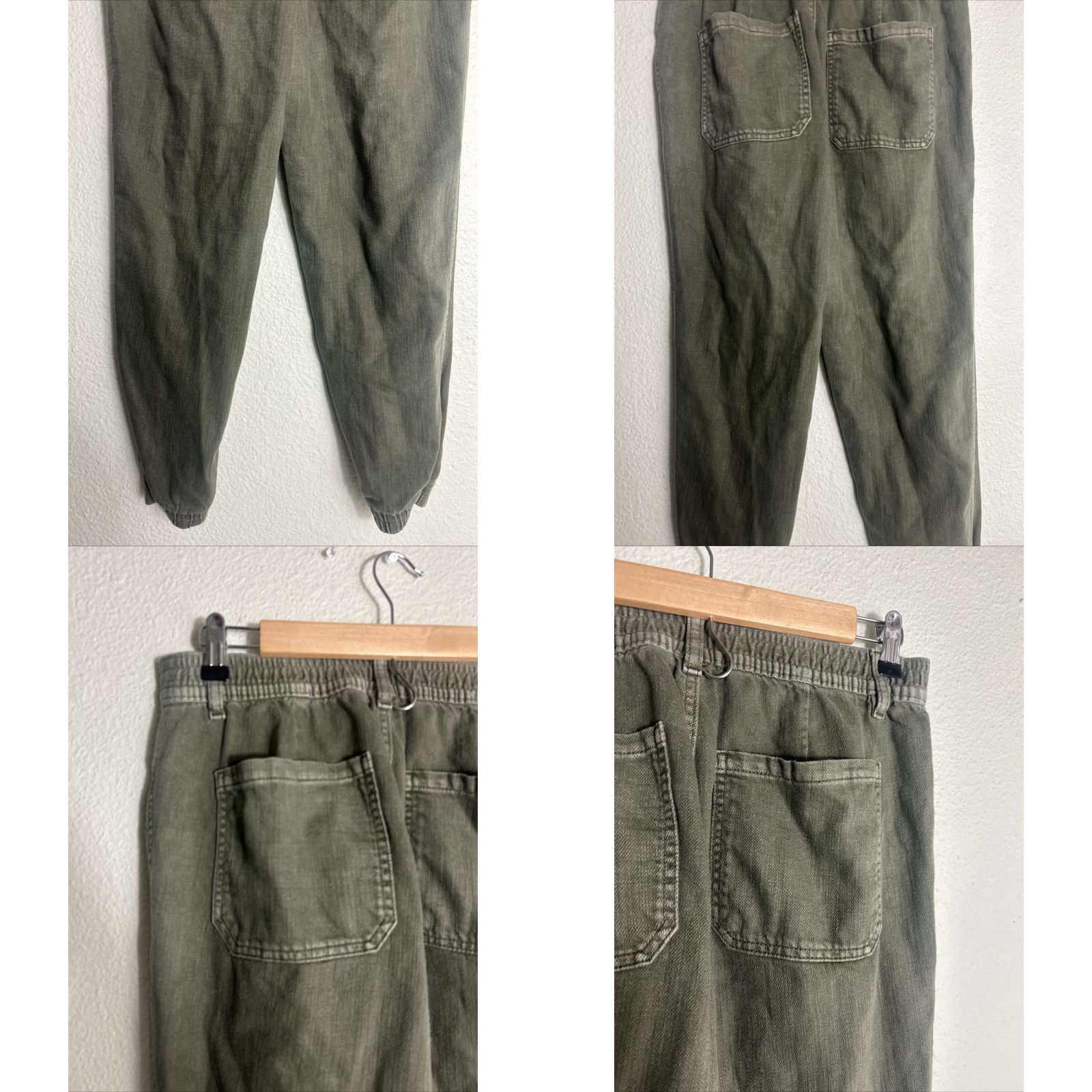 Gap Gap Army Green Cotton Ankle Joggers 30x27 Womens Size 8 Pants Regular Color Green Army Womens Size 30" / US 8 / IT 44 - 8 Thumbnail