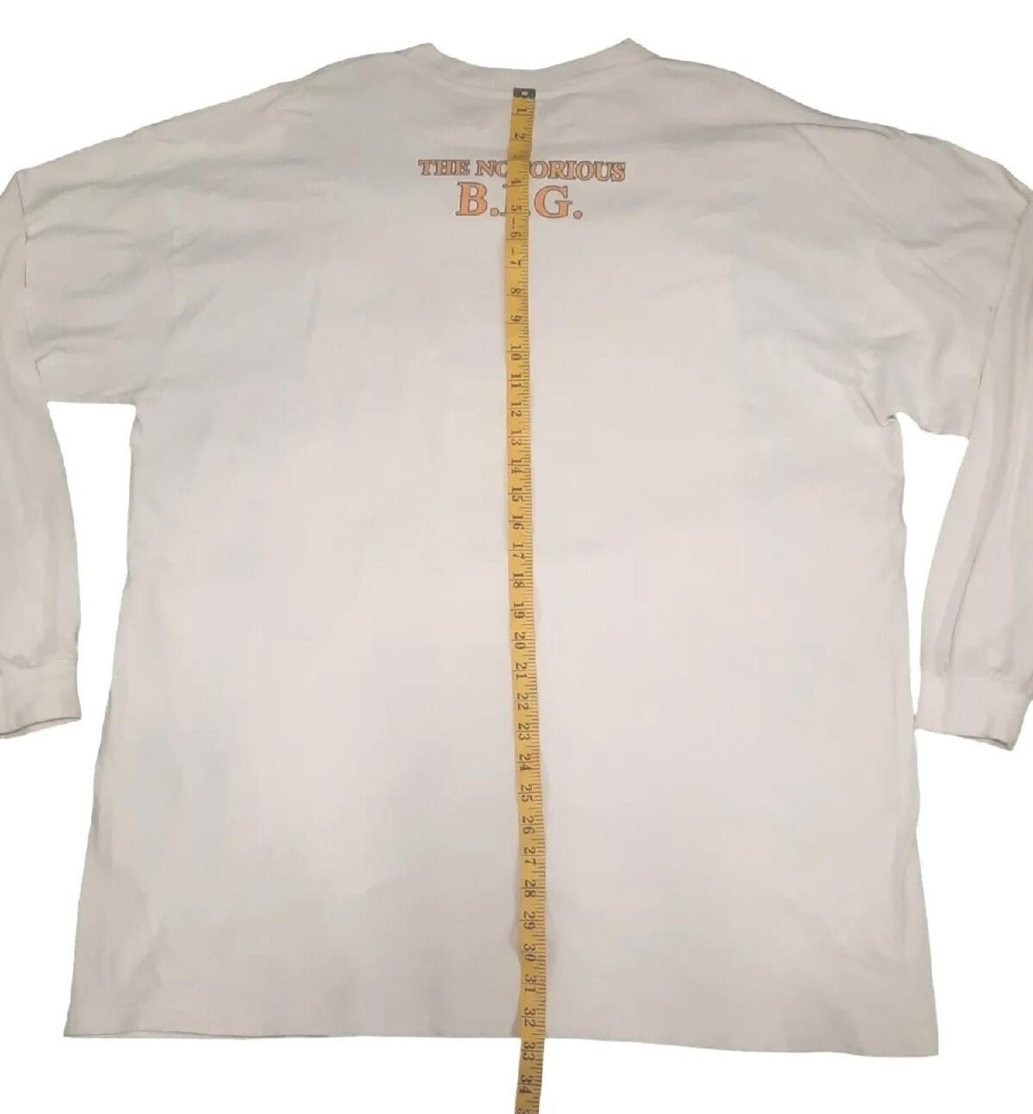 Unknown London 90's Notorious BIG Memorial L/S Hip Hop/Rap Sz 2XL T-Shirt Size US XXL / EU 58 / 5 - 5 Thumbnail
