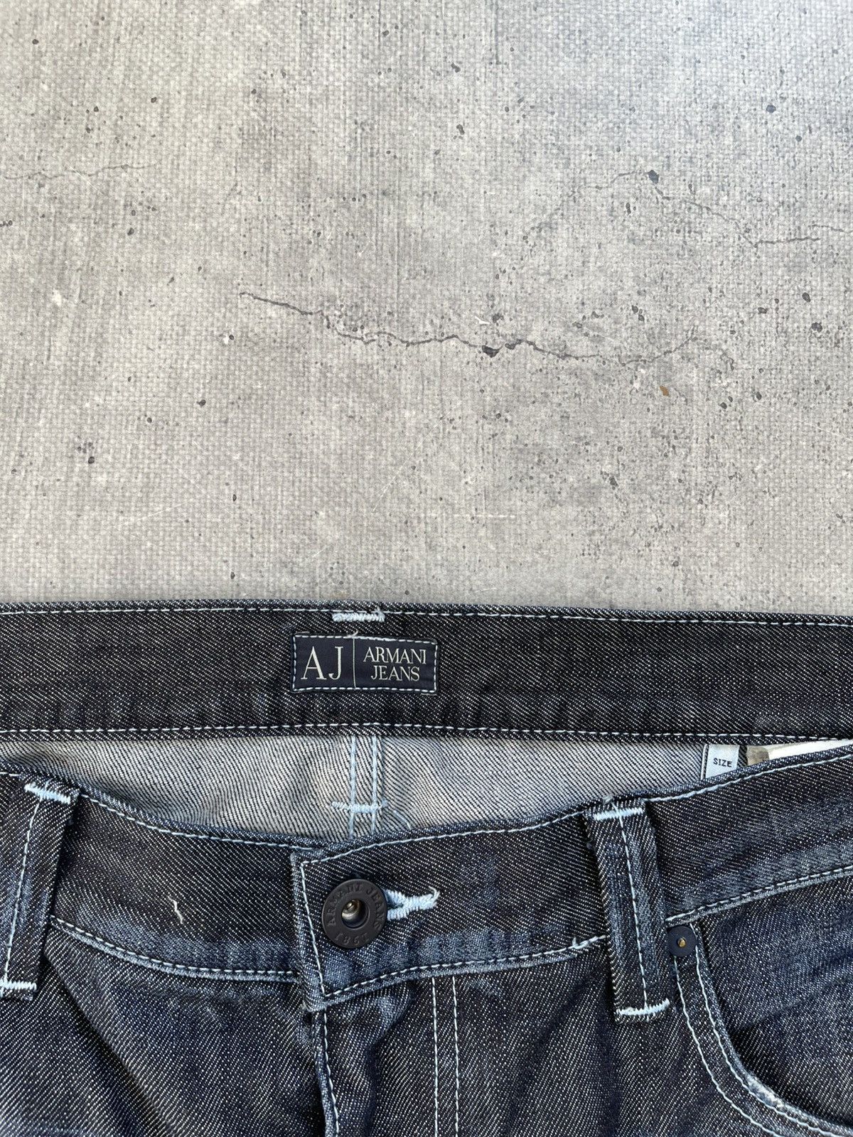 Armani 🇮🇹Armani Jeans y2k vintage distressed straight jeans Italy Size US 38 / EU 54 - 8 Thumbnail