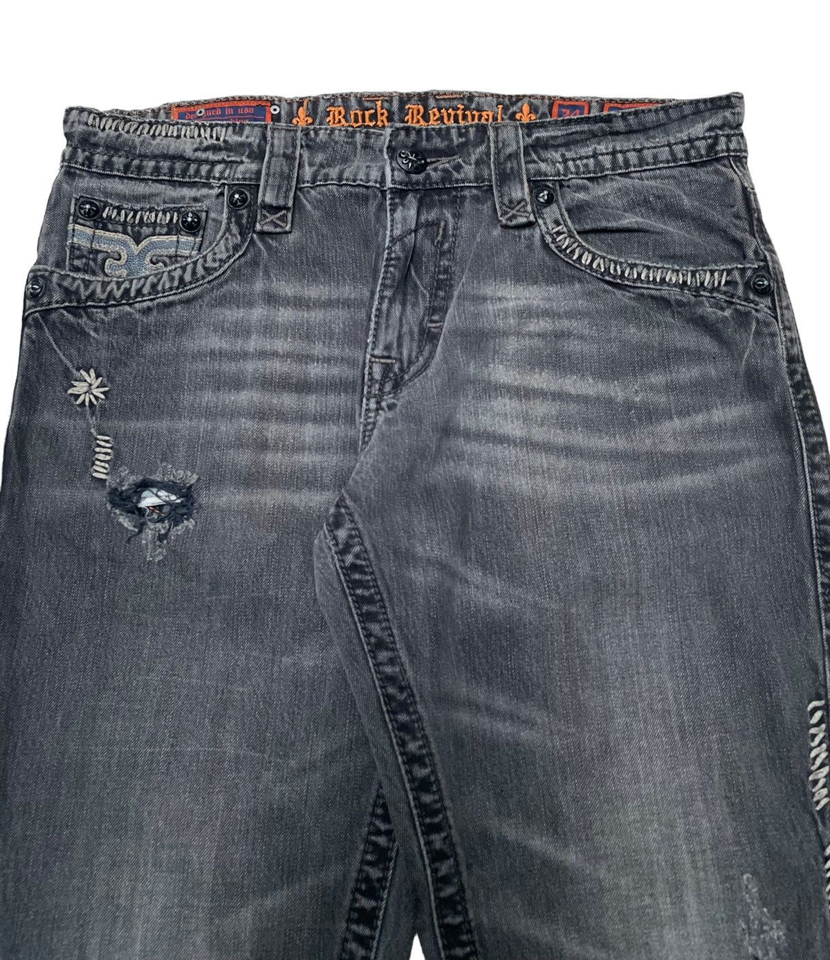 Designer × Rock Revival × Vintage Vintage Brand Rock Revival Flared Jeans 2000s Size US 35 - 4 Thumbnail