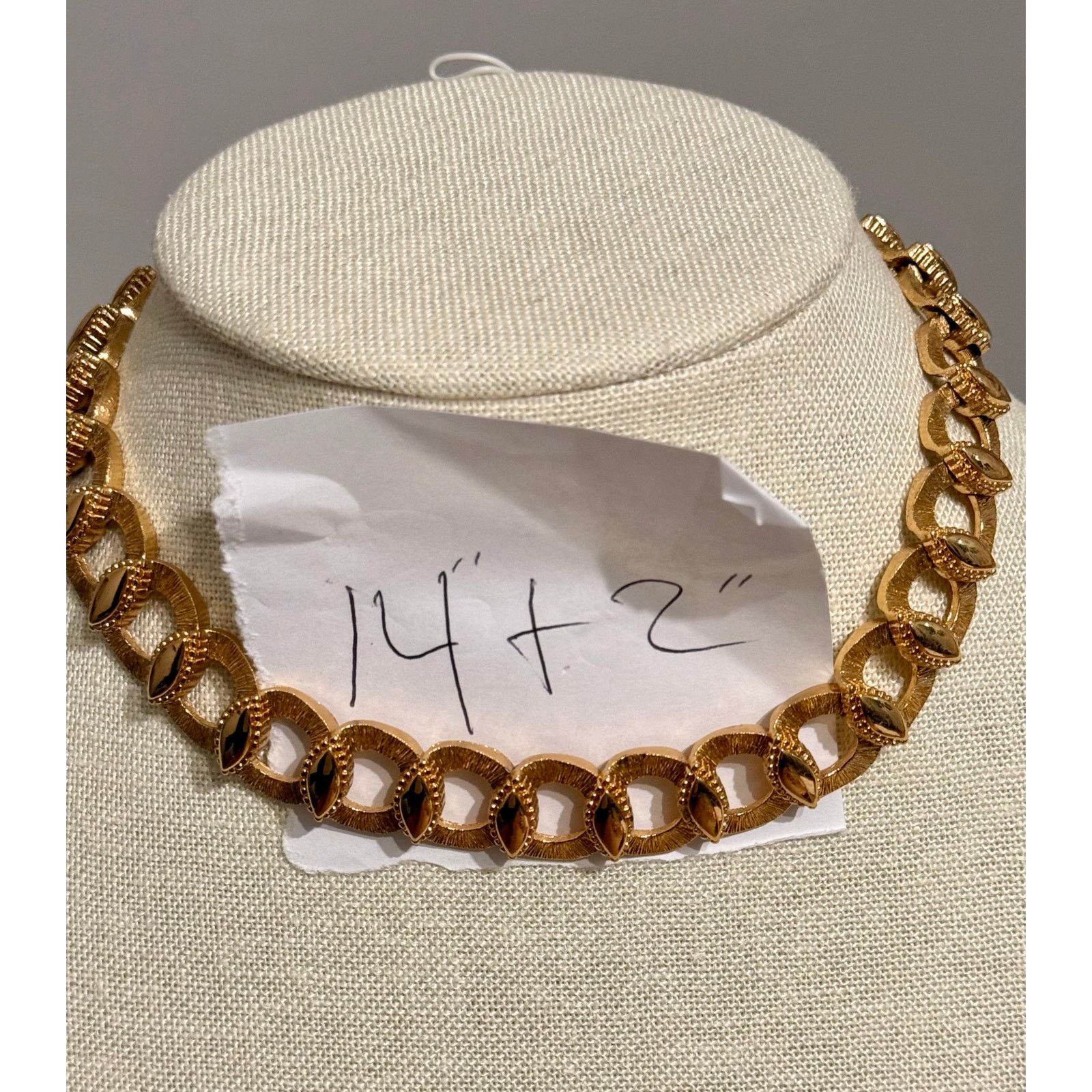 Monet Vintage Monet Chunky Runway Chain 14” Gold Tone Size ONE SIZE - 2 Thumbnail