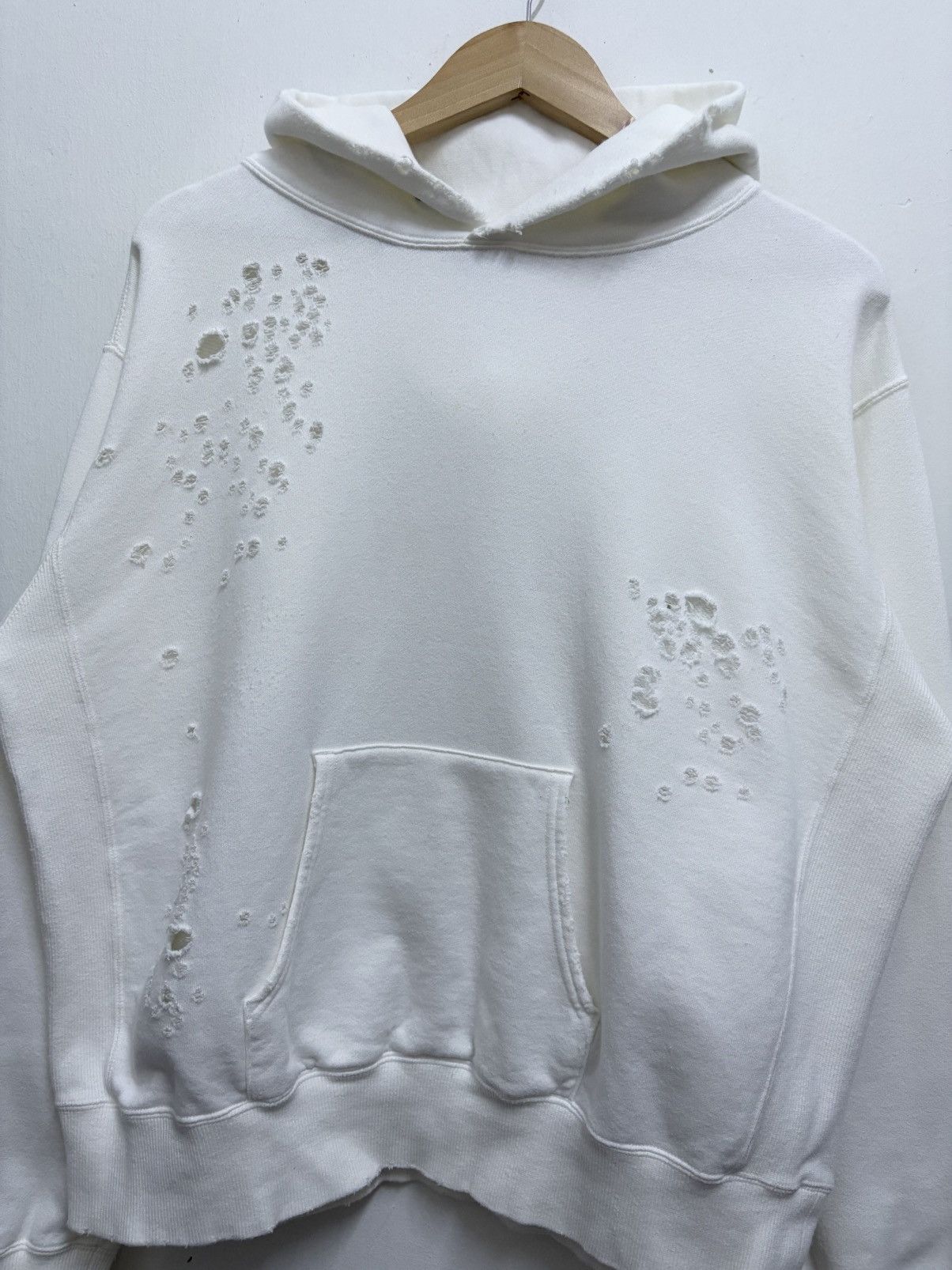 Sophnet. SS17 Sophnet. Off-White Style Distress Hoodie Size US M / EU 48-50 / 2 - 5 Thumbnail