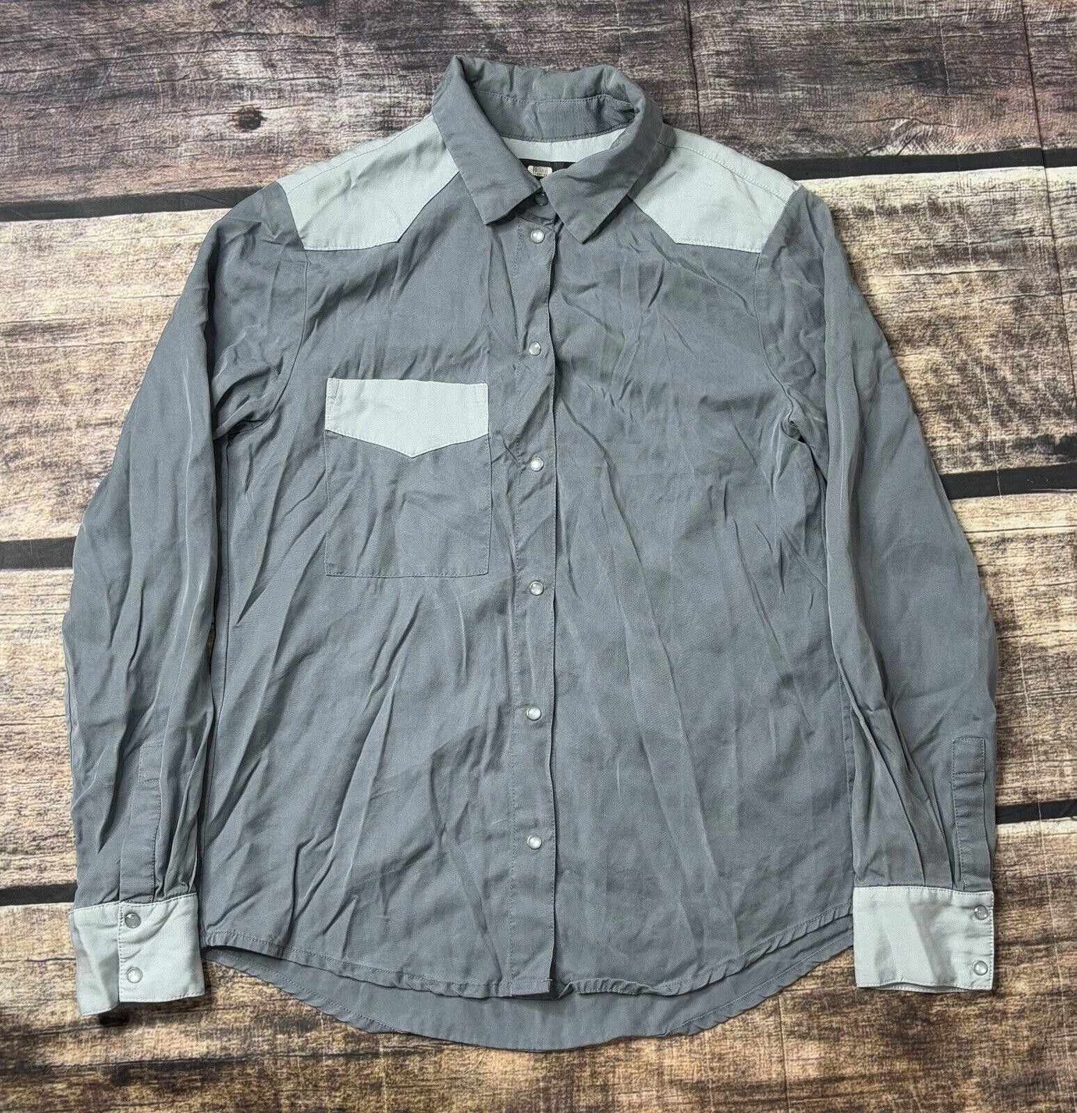 Other Sabina Musayev Shirt Women's XS Pearl Snap Pocket Viscose Size XS / US 0-2 / IT 36-38 - 1 Thumbnail