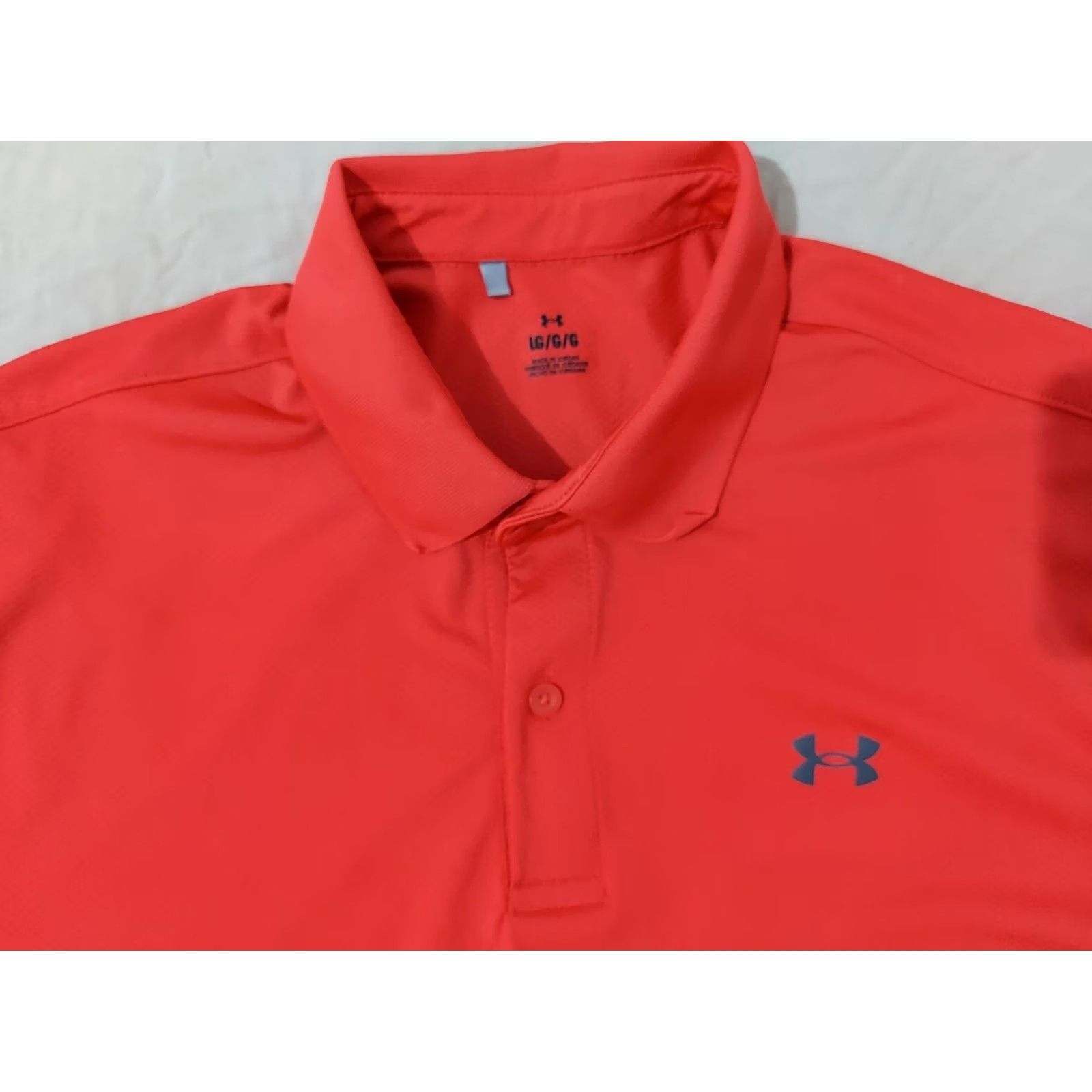 Under Armour Under Armour Polo Shirt L Men Red Athletic Golf Polo Shirt Mens L Red Athletic Golf Size US L / EU 52-54 / 3 - 2 Thumbnail