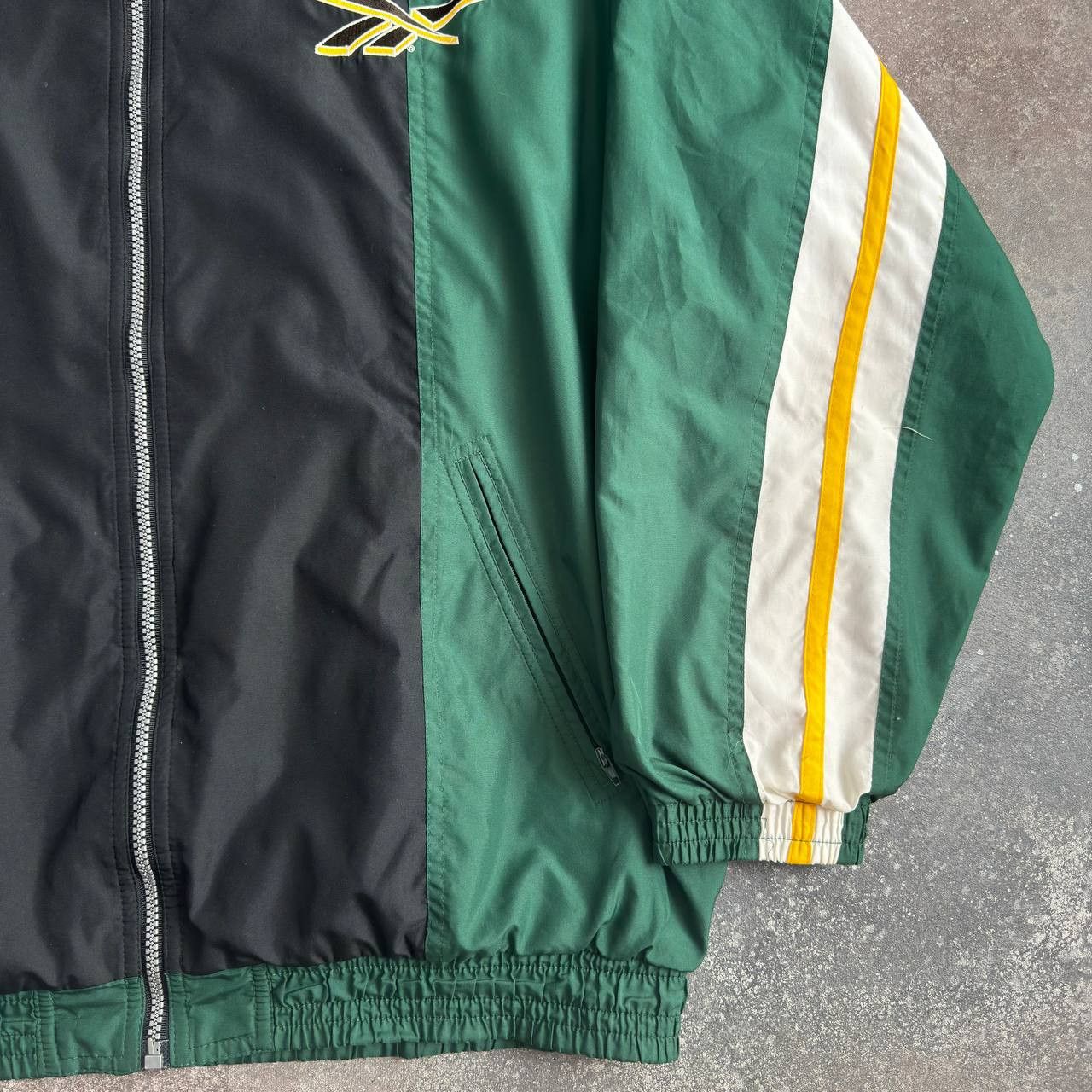 Reebok × Vintage 90s Reebok Vintage Y2K Retro Zip Track Jacket Size US L / EU 52-54 / 3 - 6 Thumbnail