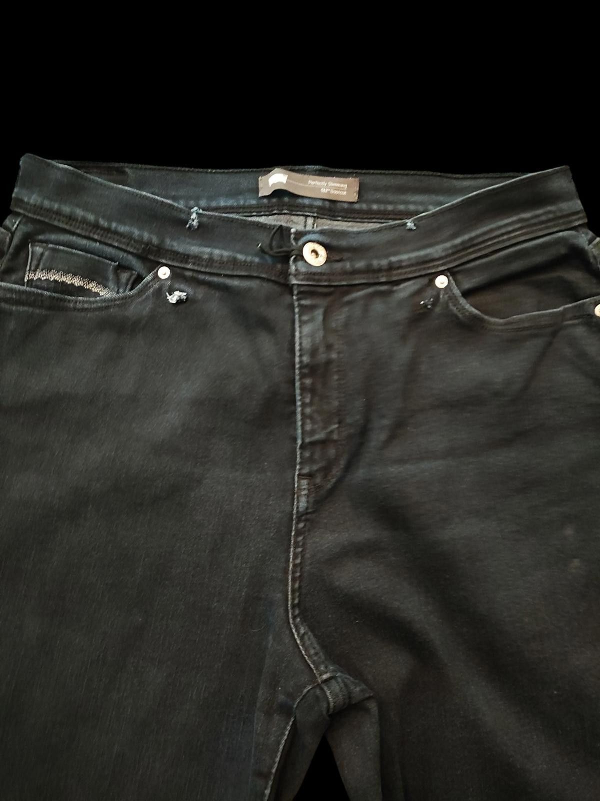 Designer Levi Strauss & Co. Stylish High-Waisted Black Flare Jeans Size 31" - 3 Thumbnail