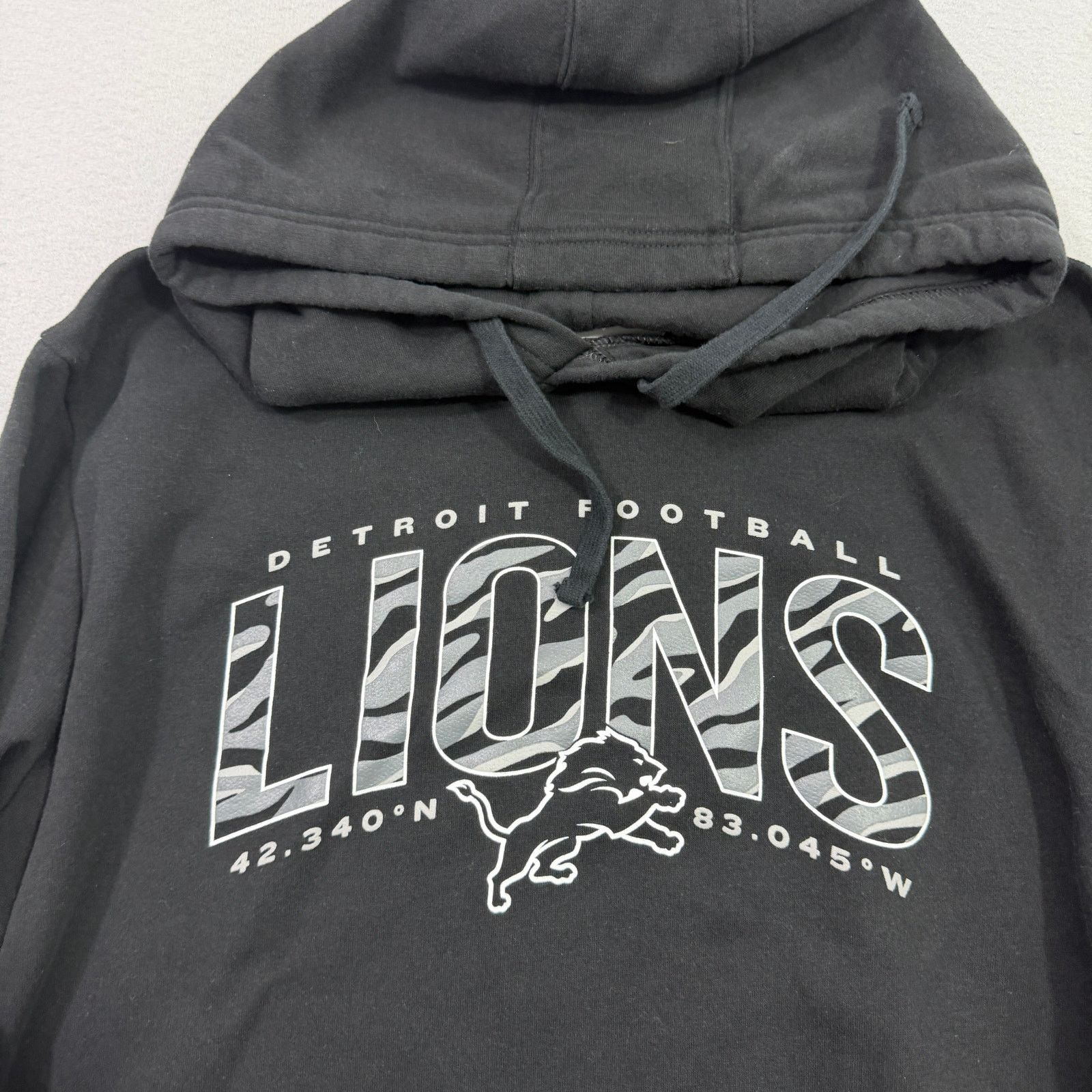 NFL Detroit Lions Hoodie Men's Extra Large Black Sweatshirt Size US XL / EU 56 / 4 - 3 Thumbnail
