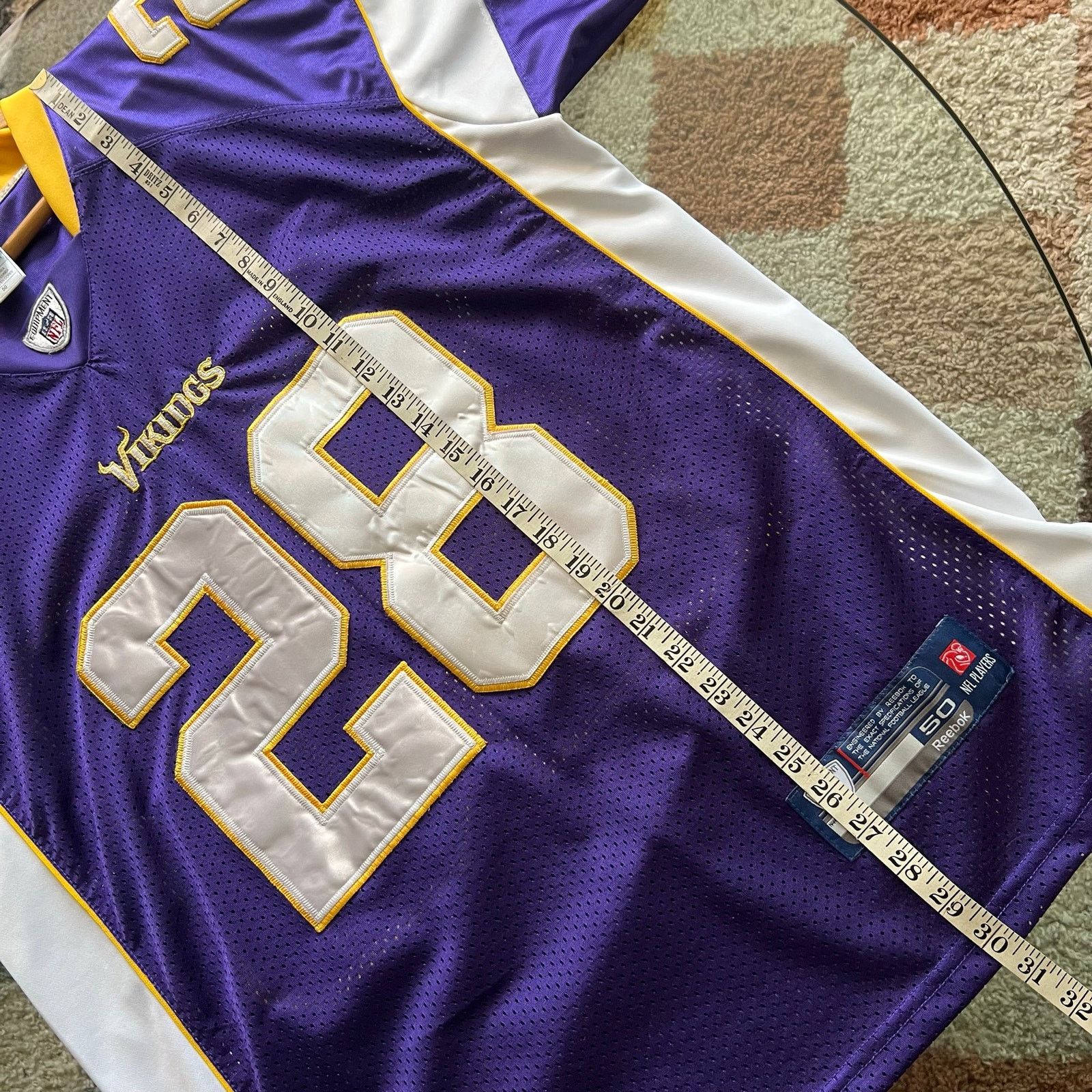 Reebok Y2K Adrian Peterson Vikings Jersey | Reebok | Size 50 Size US L / EU 52-54 / 3 - 17 Thumbnail