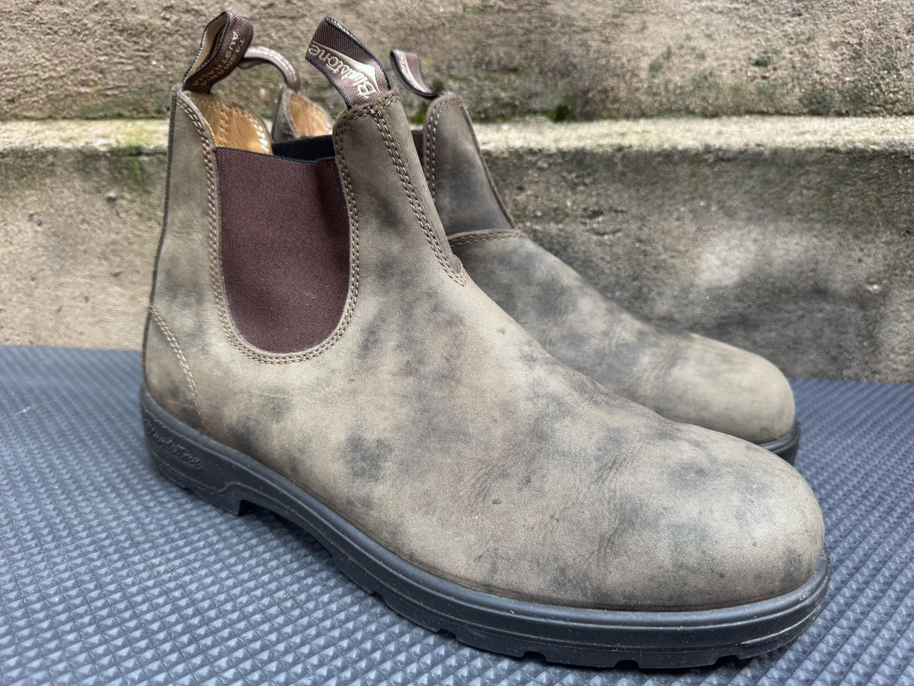 Blundstone Blundstone 587 Chelsea Boots Leather Line In Rustic Brown Size US 13 / EU 46 - 4 Thumbnail