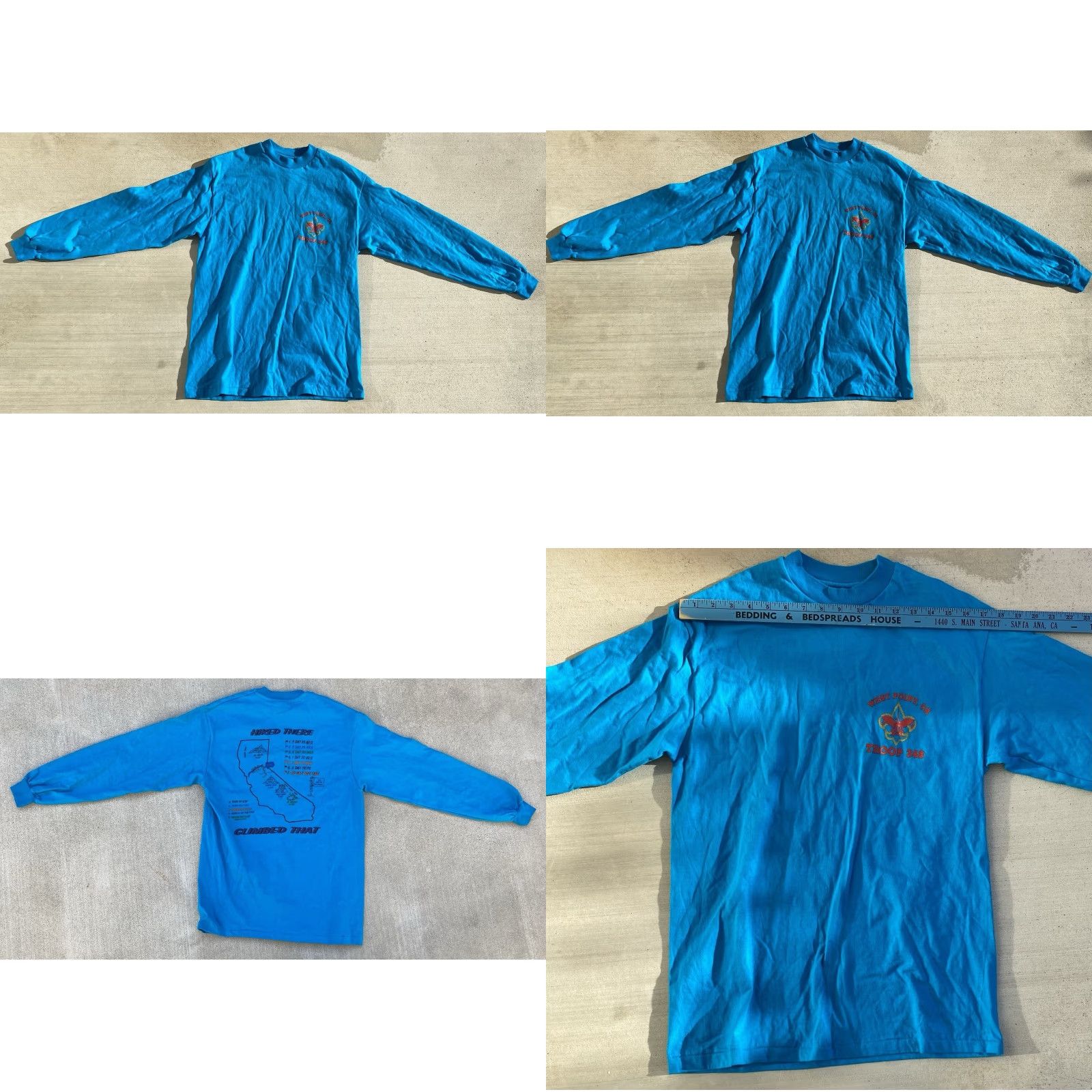 Hanes VINTAGE Westpoint Troop 348 Hiked There Climbed That Long Sleeve T-Shirt Size US M / EU 48-50 / 2 - 10 Thumbnail