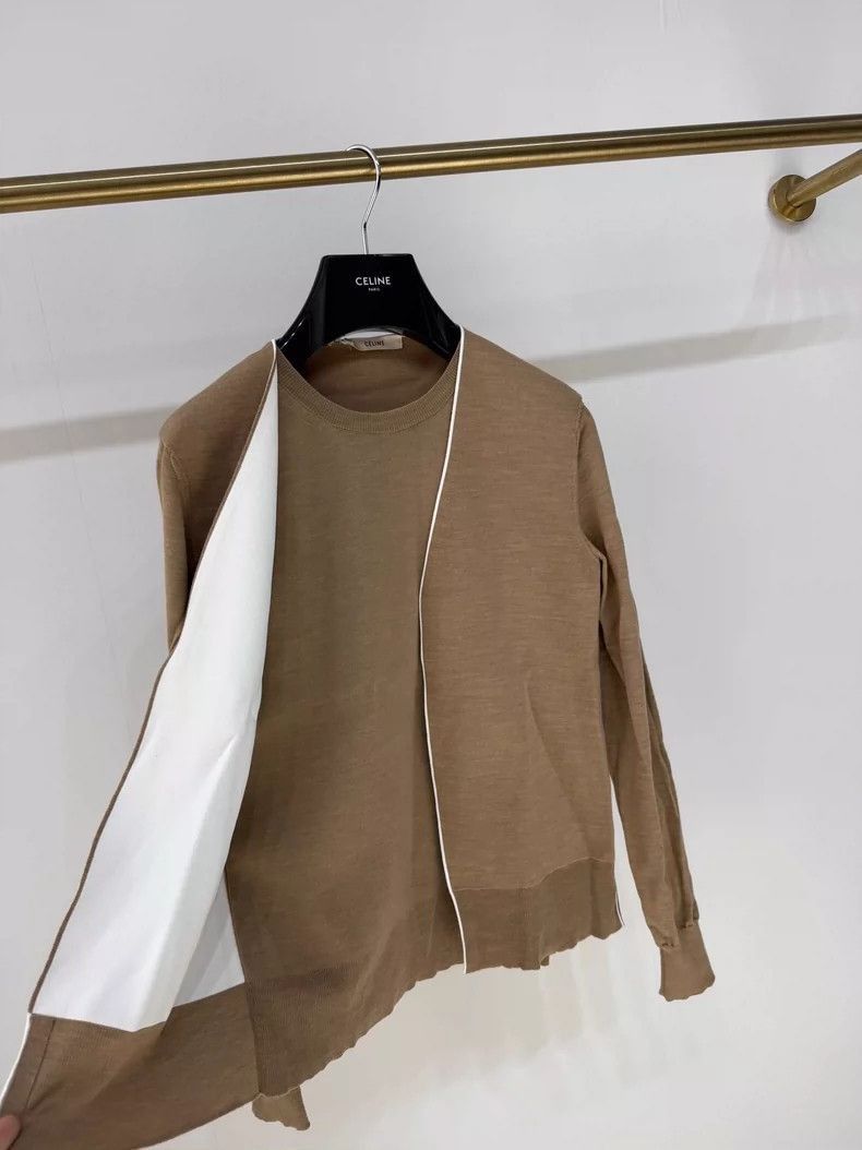 Celine Celine TwoPiece Wool Knit Top Size XS / US 0-2 / IT 36-38 - 3 Thumbnail
