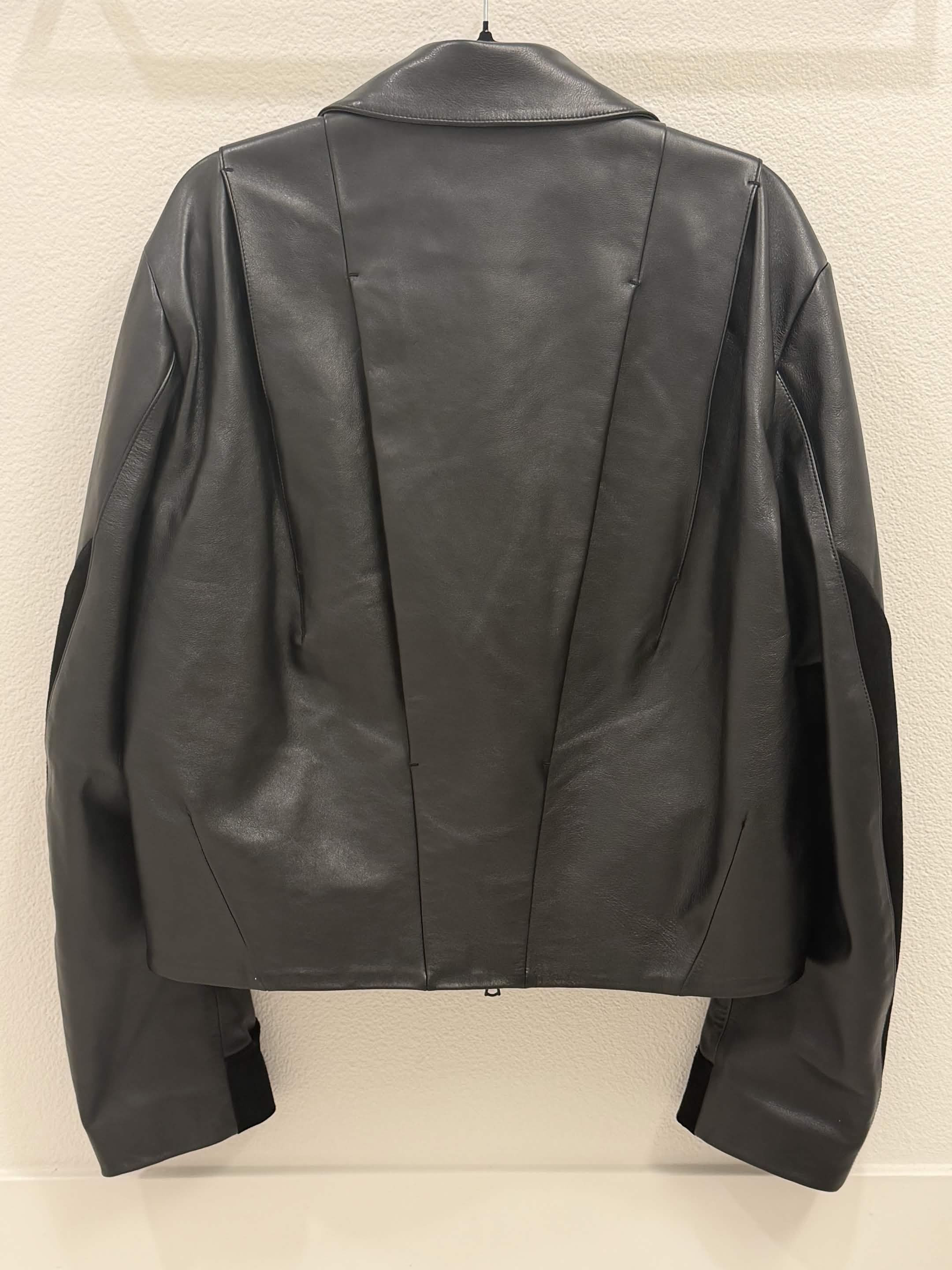 CMMAWEAR CMMAWEAR FW24 Urus Leather Jacket All Black Size US M / EU 48-50 / 2 - 2 Thumbnail
