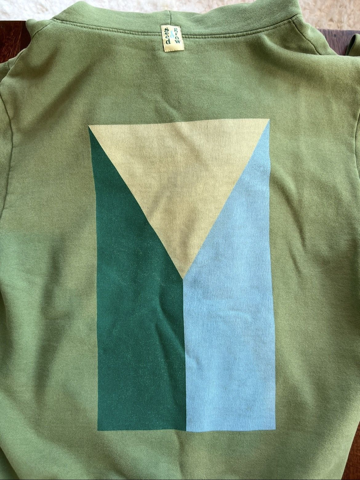 Russell Athletic Olive Boxy Hoodie Garden and Seeds Size US M / EU 48-50 / 2 - 3 Thumbnail