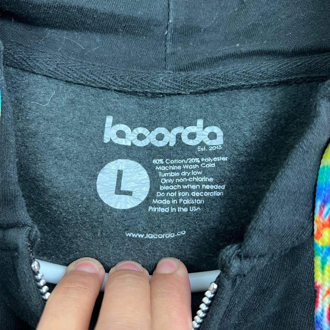 Other Lacorda Hoodie Men Full Zip Drawstring Long Sleeve Pocket L Size US L / EU 52-54 / 3 - 3 Thumbnail