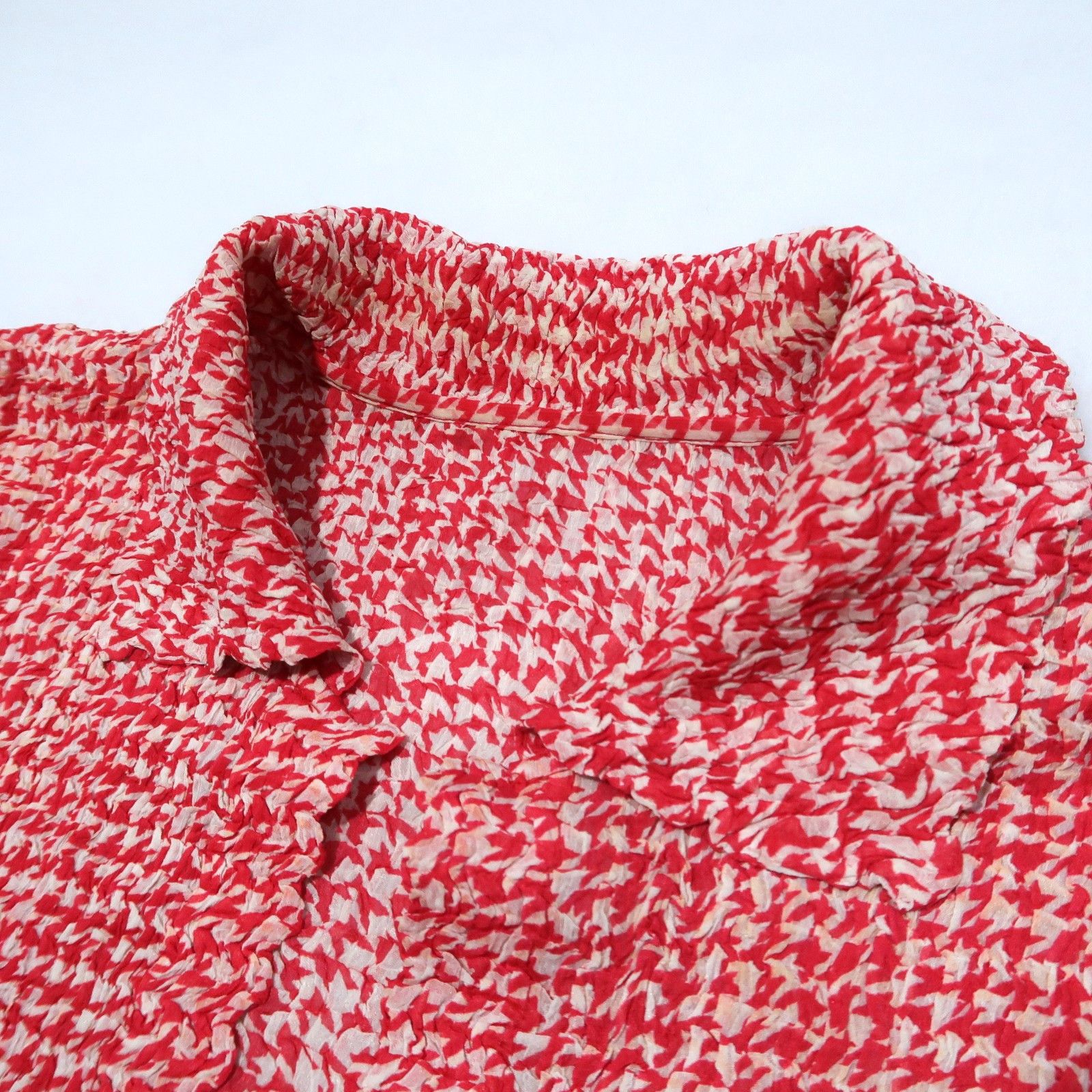 Issey Miyake Issey Miyake Tsumori Chisato "Houndstooth" Wrinkled Cardigan Size US M / EU 48-50 / 2 - 4 Thumbnail