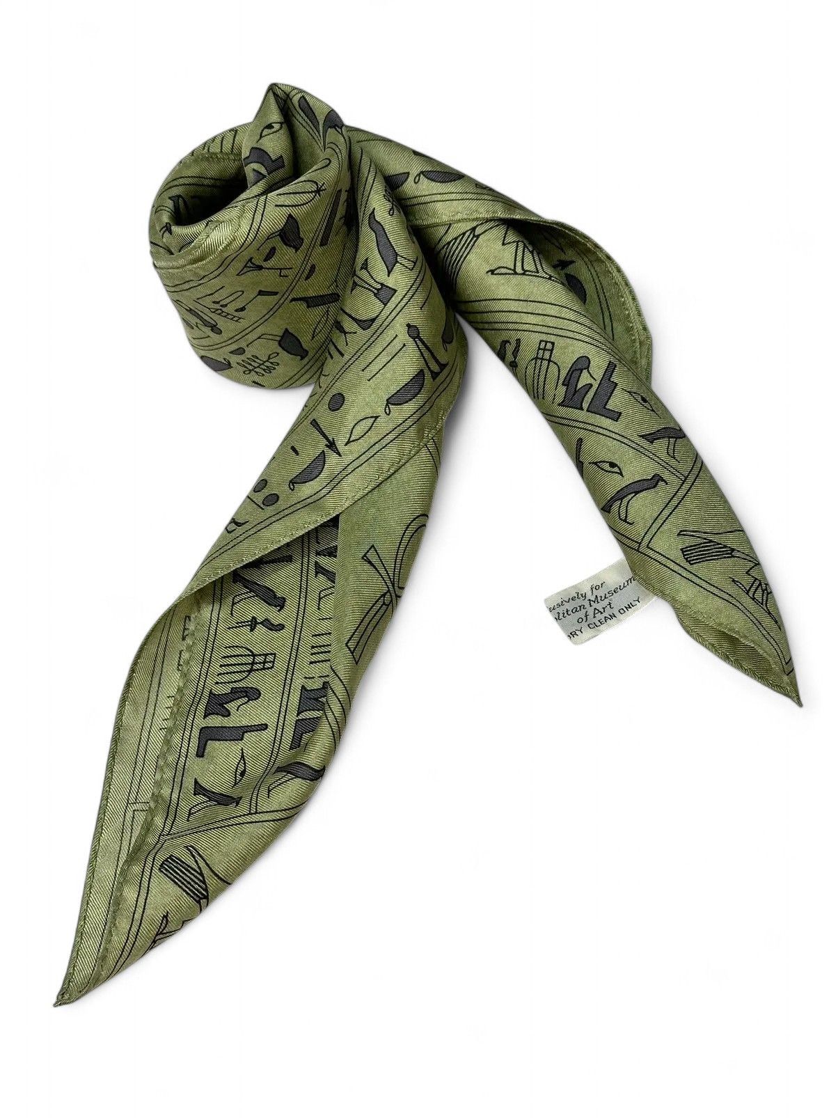 Other Egyptian Print Silk Scarf The Met Vintage Museum Collectible Size ONE SIZE - 6 Thumbnail