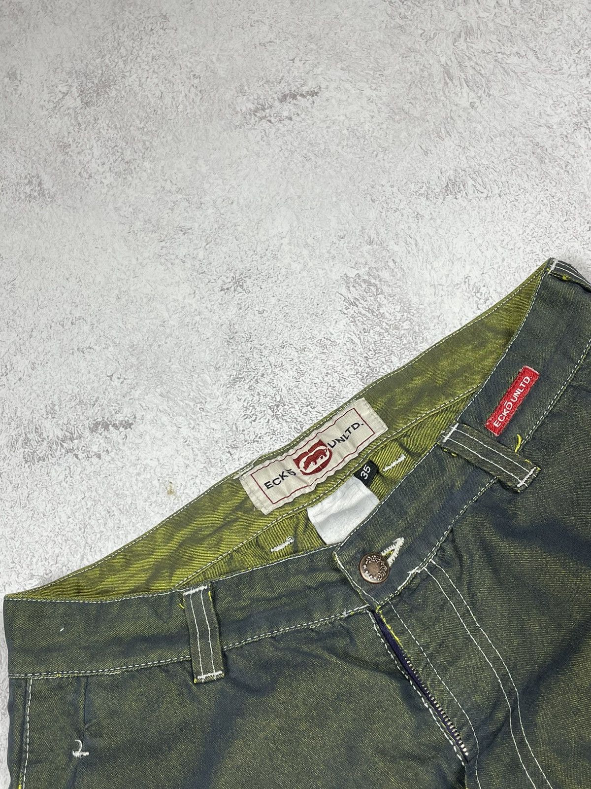 Ecko Unltd. Ecko Unltd Shiny Rap Jeans Vintage Baggy Fit Size US 35 - 10 Thumbnail