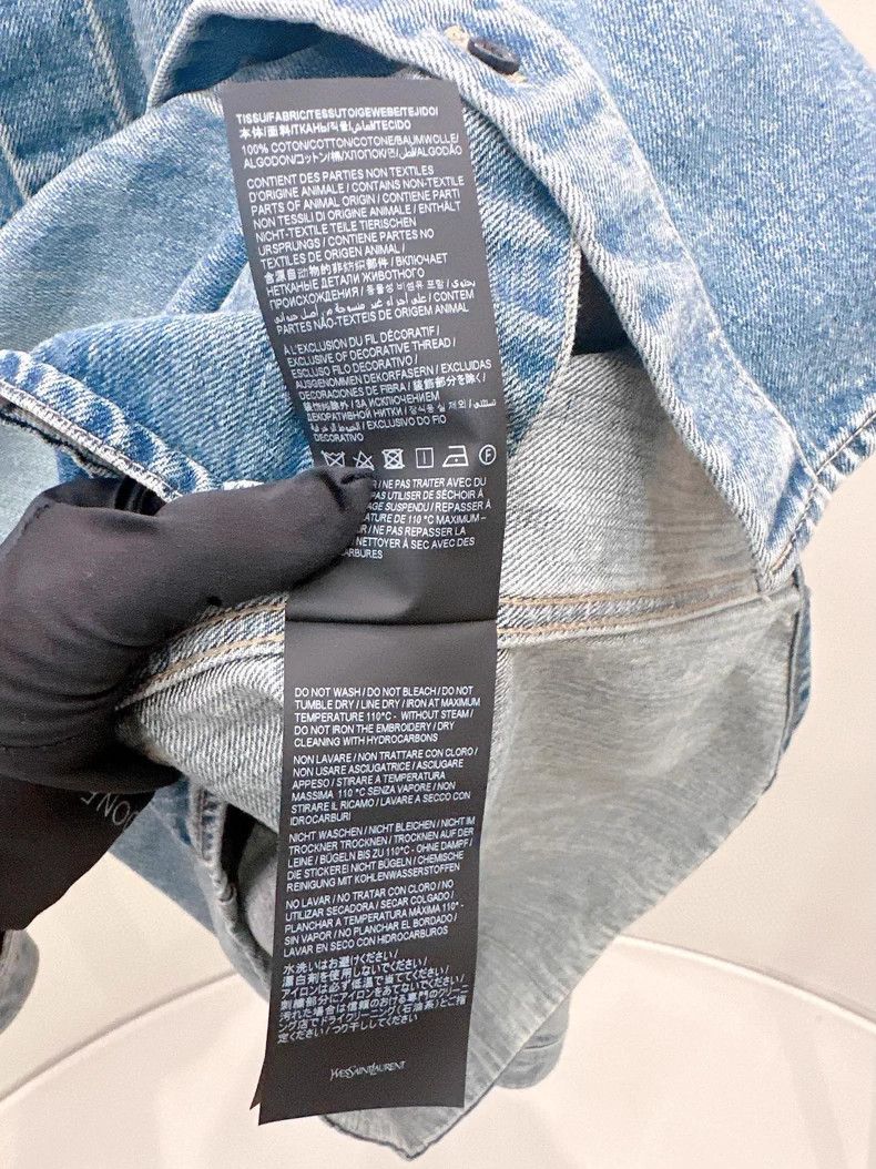 Saint Laurent Paris Saint Laurent Paris denim jacket Size US XL / EU 56 / 4 - 5 Thumbnail