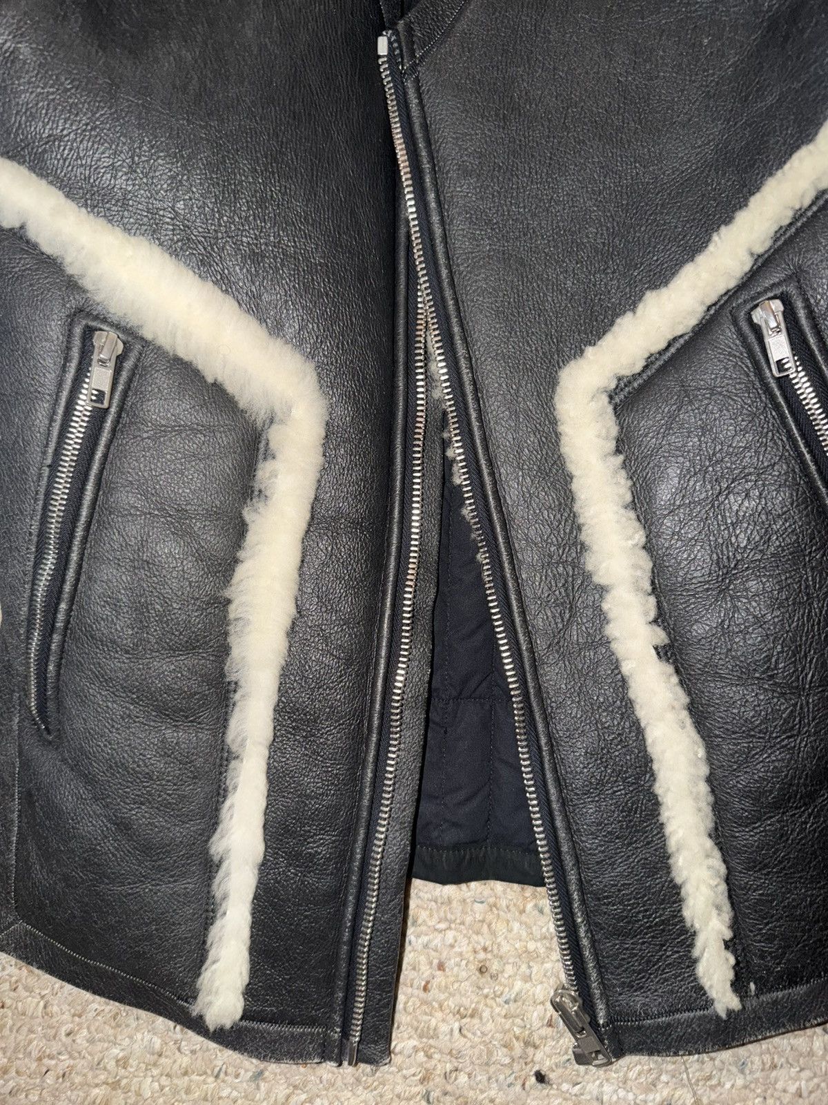 Rick Owens F/W 14 "MOODY" Runway Shearling Leather Vest Rick Owens S Size US S / EU 44-46 / 1 - 4 Thumbnail