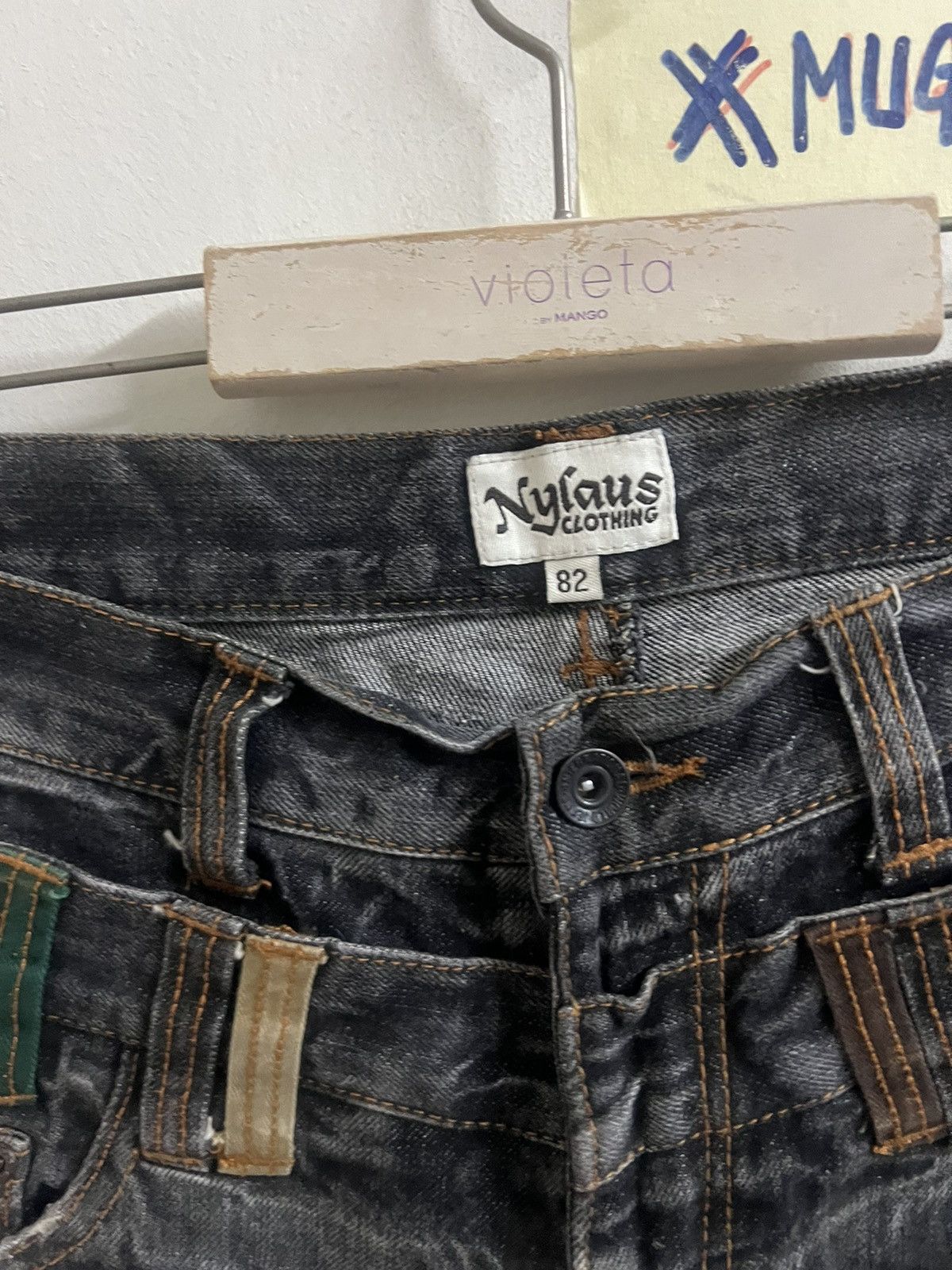4GSELLER × Japanese Brand THRASHED JAPANESE BRAND NYLAUS DISTRESSED DENIM PANT Size US 30 / EU 46 - 7 Thumbnail