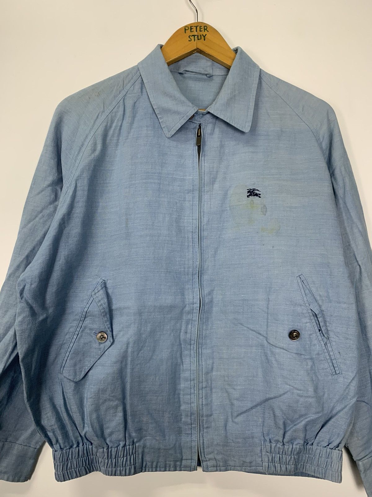 Burberry × Designer × Vintage Vintage Burberry zip up jacket Size US M / EU 48-50 / 2 - 2 Thumbnail