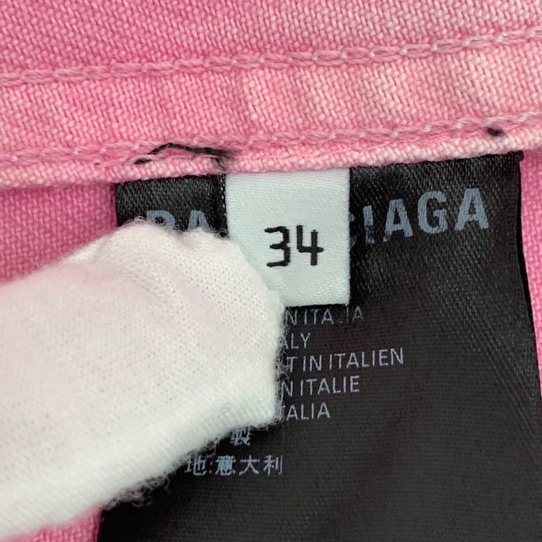 Balenciaga Balenciaga size 34 Pink logo monogrammed embroidered cotto Size US XXS / EU 40 - 6 Thumbnail