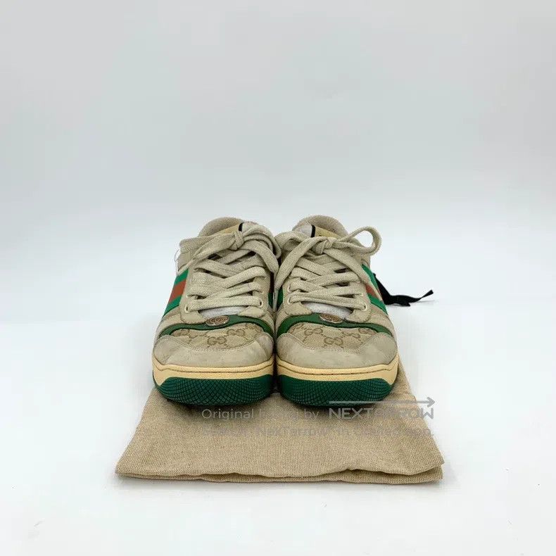 Gucci Gucci Brown GG enamel made of old lacing flat sneakers dir Size US 8 / EU 41 - 8 Thumbnail