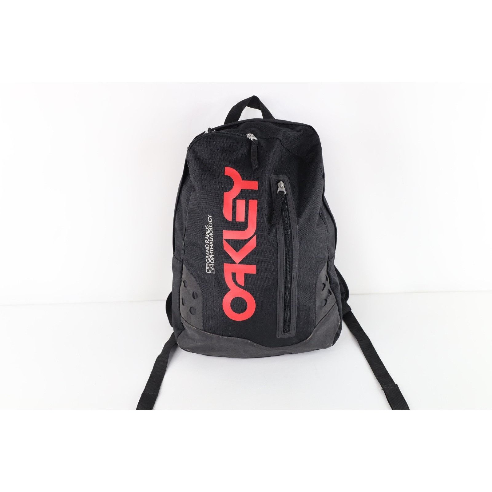 Oakley Vintage Oakley Big Logo Spell Out Distressed Backpack Bag Size ONE SIZE - 1 Thumbnail