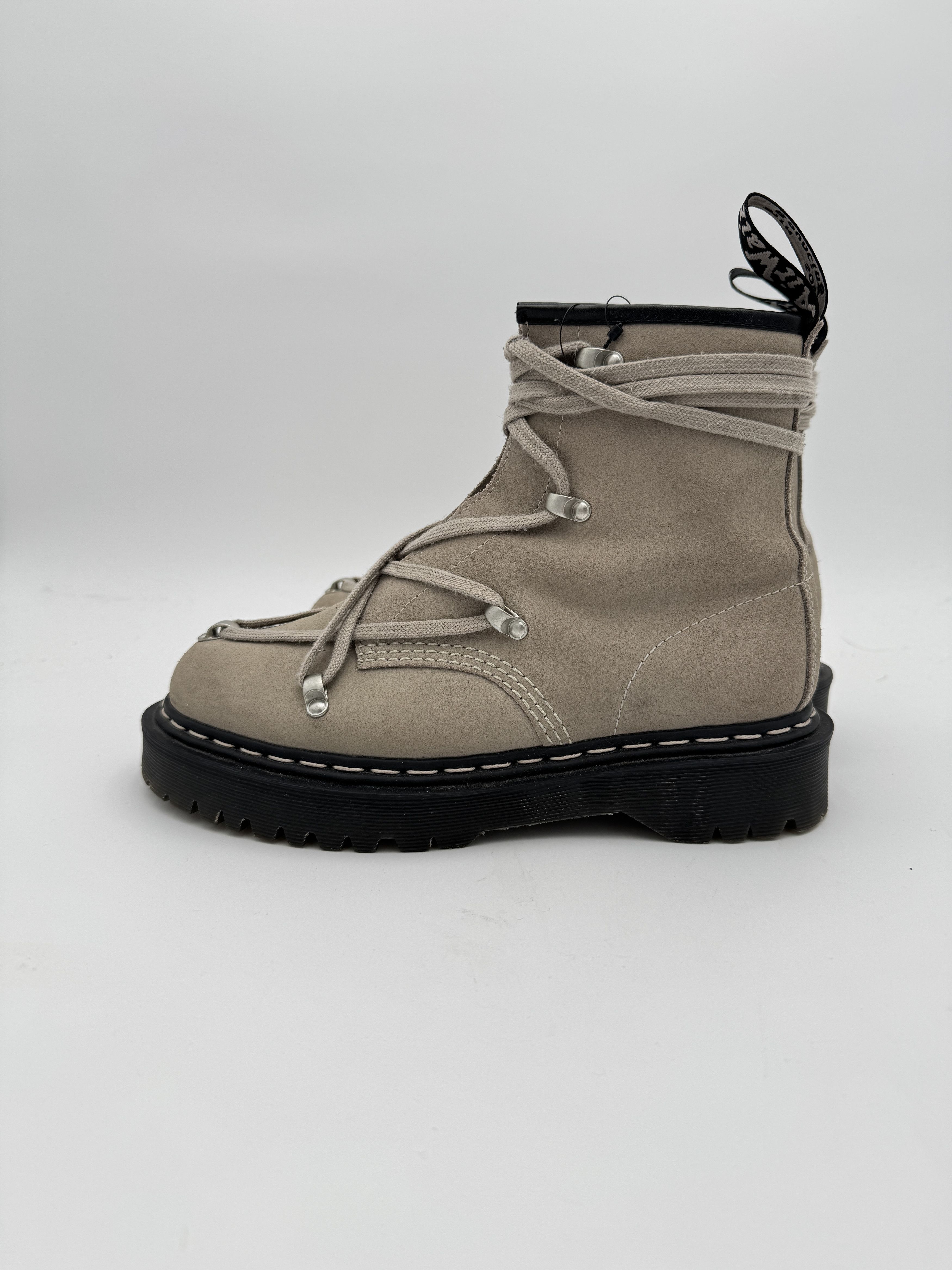 Dr. Martens × Rick Owens Rick Owens 1460 Bex Suede Lace Up Boot Taupe Size US 7.5 / EU 40-41 - 9 Thumbnail