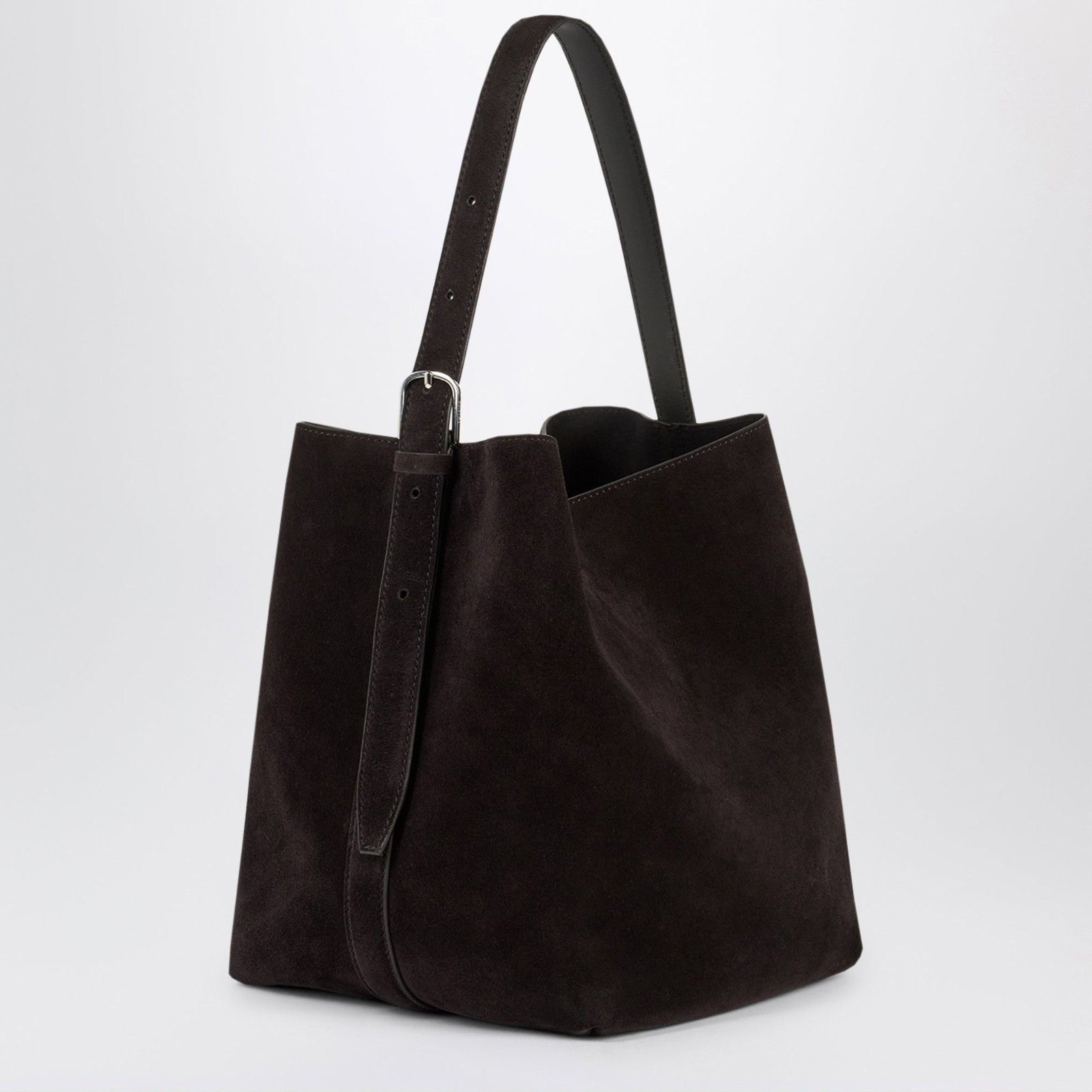 Toteme TOTEME Espresso Medium Suede Tote Bag New & Authentic Size ONE SIZE - 2 Thumbnail