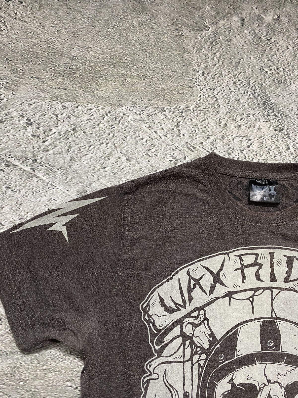 Vintage Vintage Y2K T-shirt big logo Wax Actionwear Brown Size US M / EU 48-50 / 2 - 2 Thumbnail