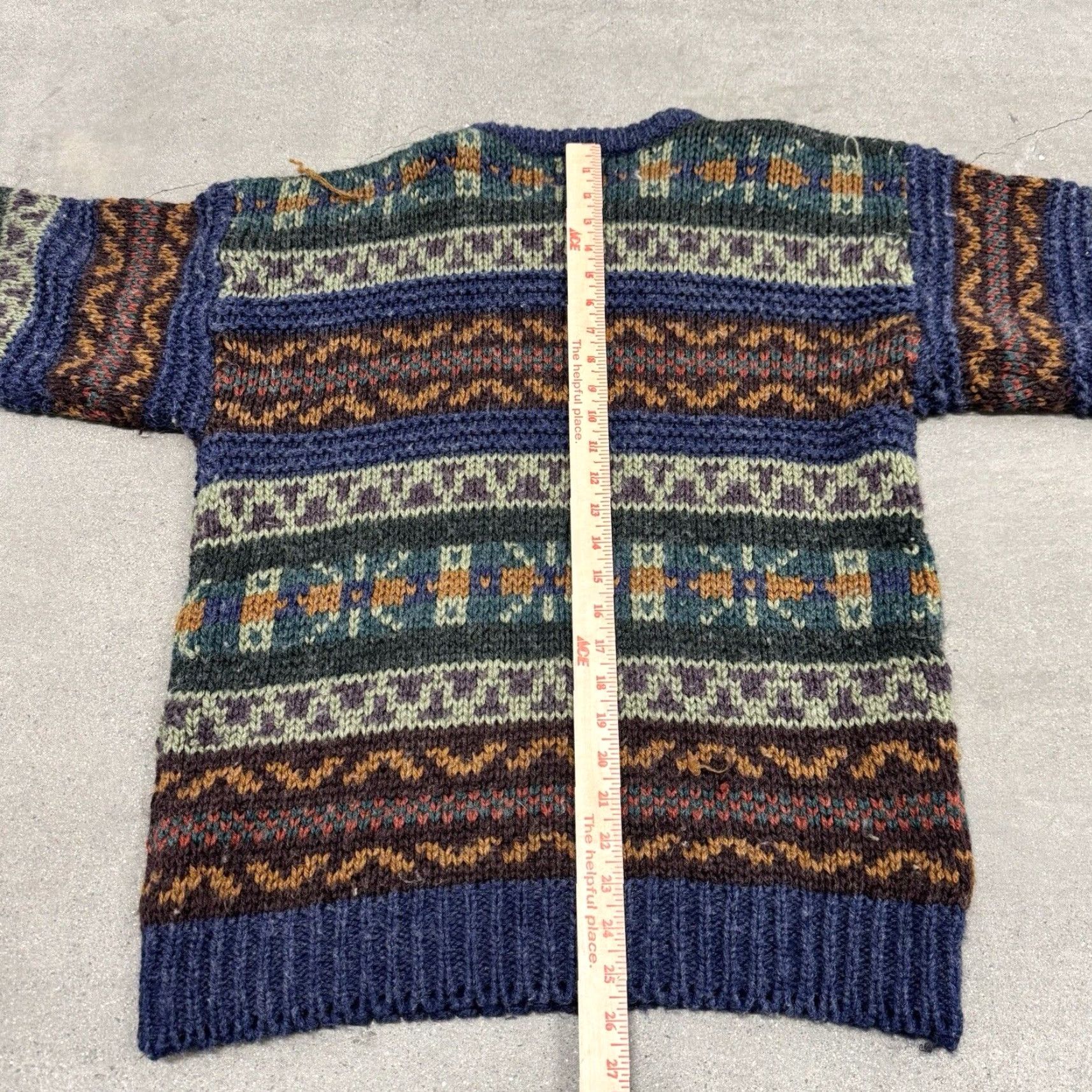 Vintage VINTAGE Cambridge Classic Mervyns Sweater Stripe Cottage Core 90s Pullover Size US L / EU 52-54 / 3 - 6 Thumbnail