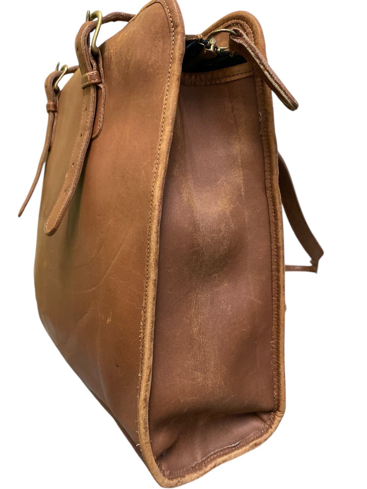 Genuine Leather × Leather × Vintage Vintage Laura USA Full Leather Shoulder Bag Size ONE SIZE - 10 Thumbnail