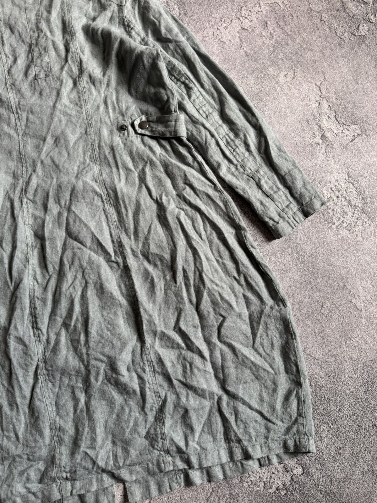 Rundholz Grizas S linen long dress Avantgarde oversized boho jacket Size S / US 4 / IT 40 - 16 Thumbnail