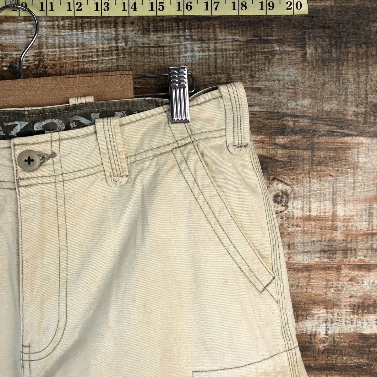 Arizona Jean Co. DL AriZona Jeanco. White Cargo Multipocket Pants #C641 Size US 31 - 8 Thumbnail