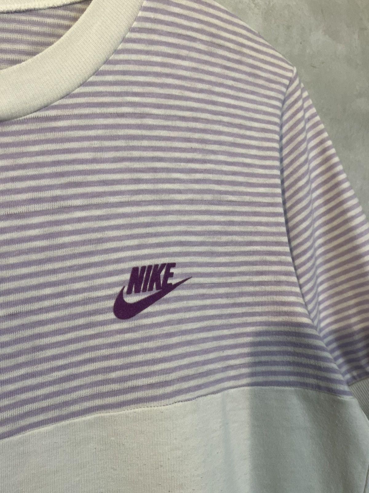 Nike 70s Nike Sportswear Purple Striped Made in usa Size S / US 4 / IT 40 - 5 Thumbnail