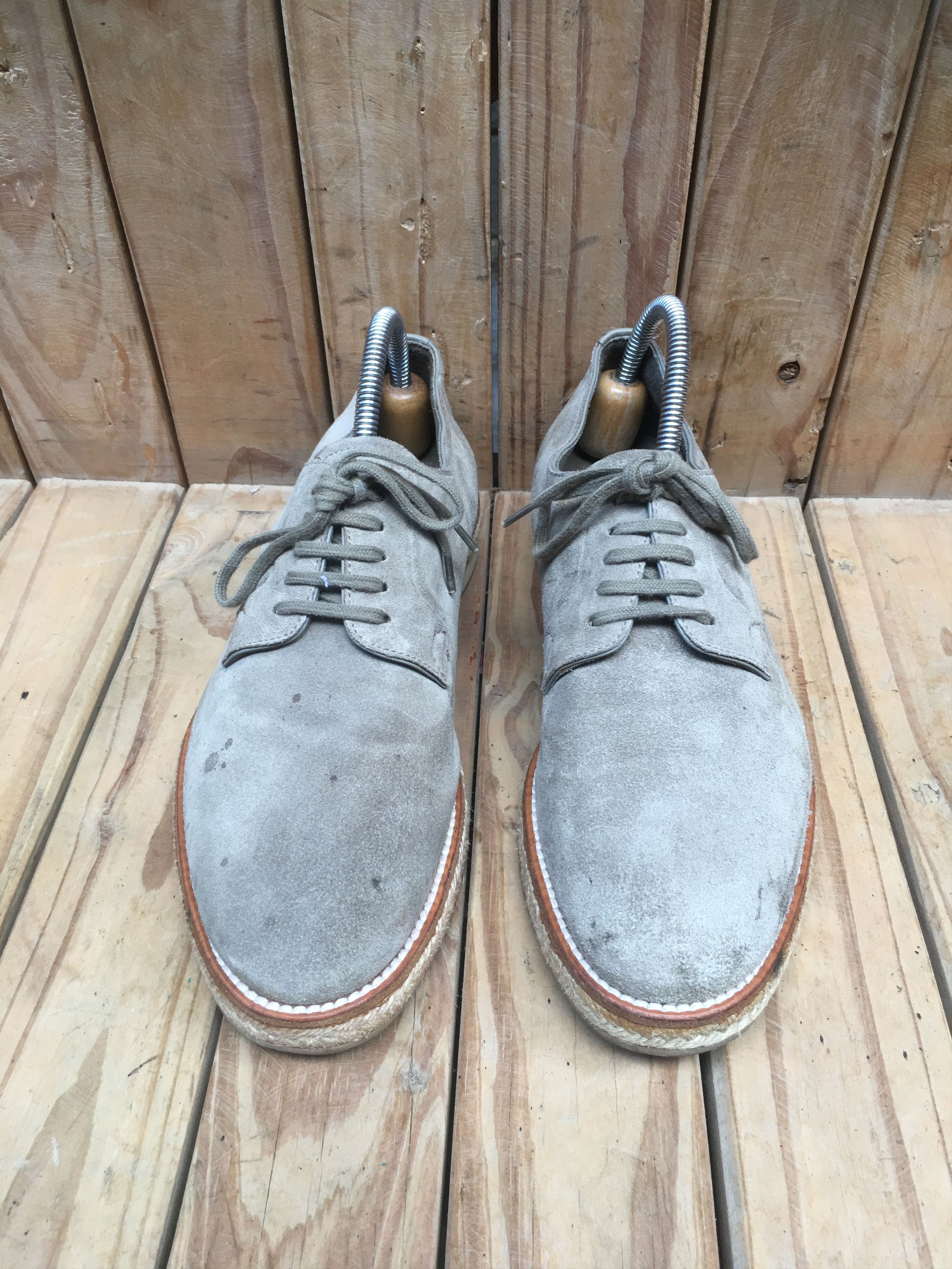 Prada Prada derby Mens Grey suede Leather Shoes Size UK 6 Size US 7 / EU 40 - 5 Thumbnail
